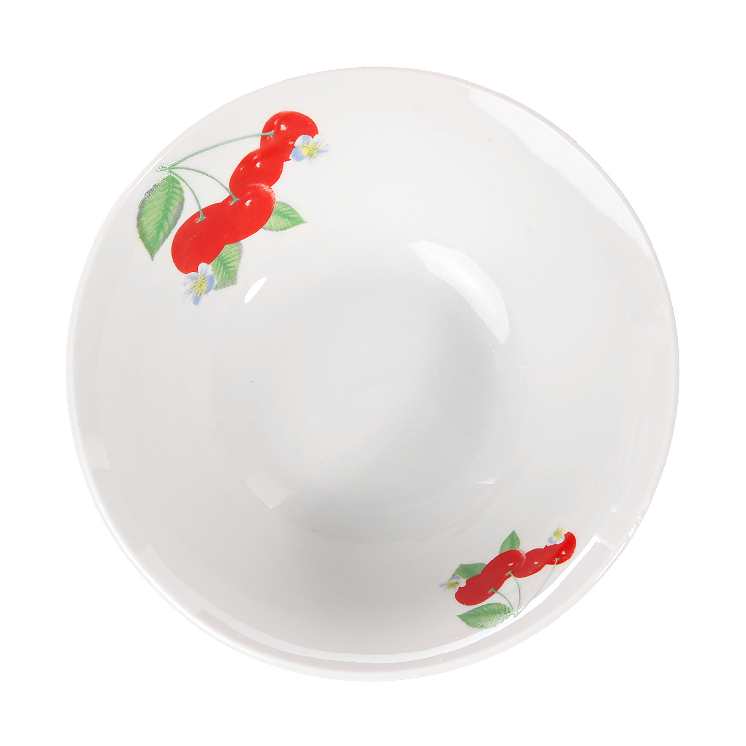 Салатник фарфор. 400мл d15см с рис."Вишня" ДФ- С400-3 ("DECO") *96