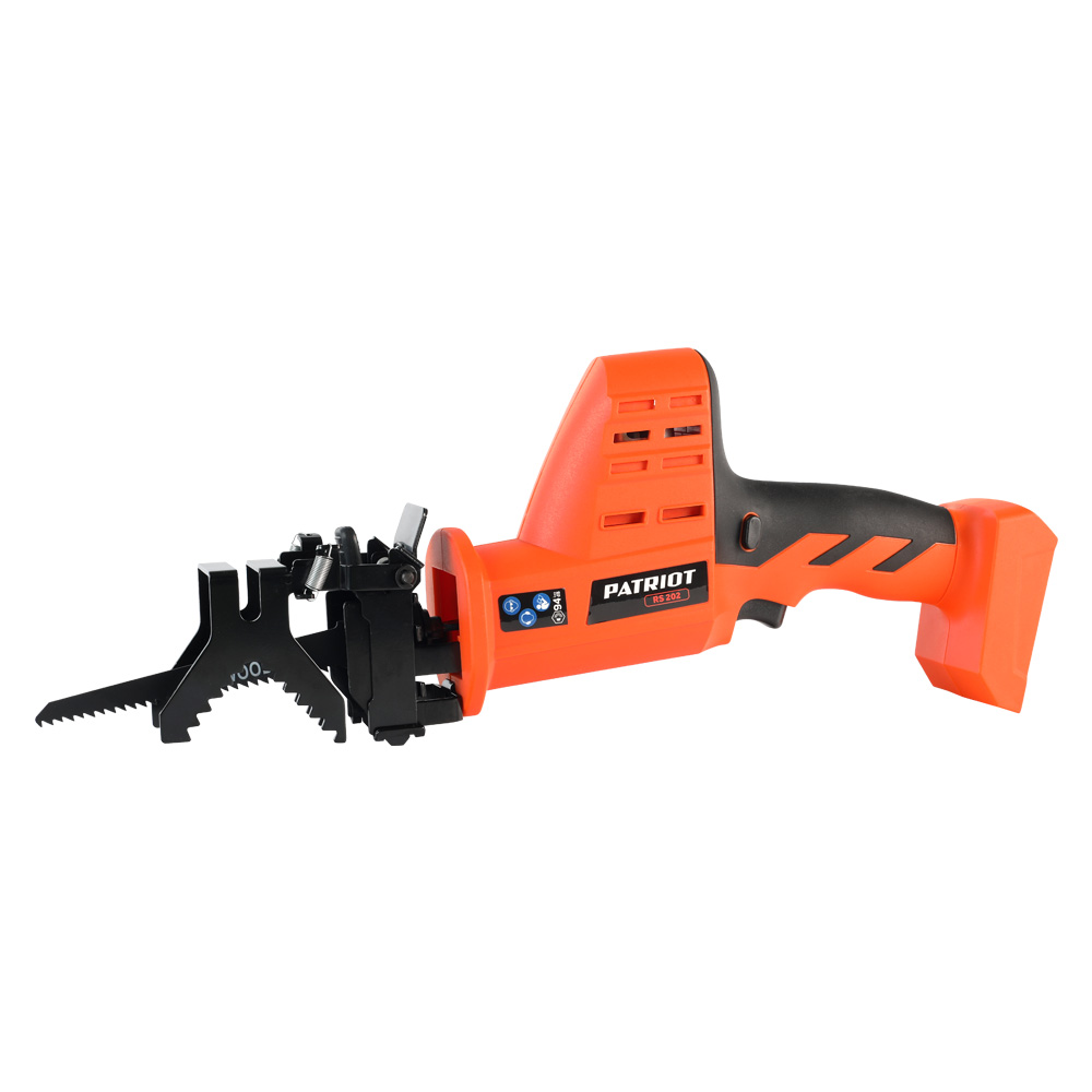 Пила аккум сабельная 21В 2700ход/м глуб.пропил.дер/мет 80/7мм ход20мм без ЗУ и АКБ RS202 PATRIOT*1/5
