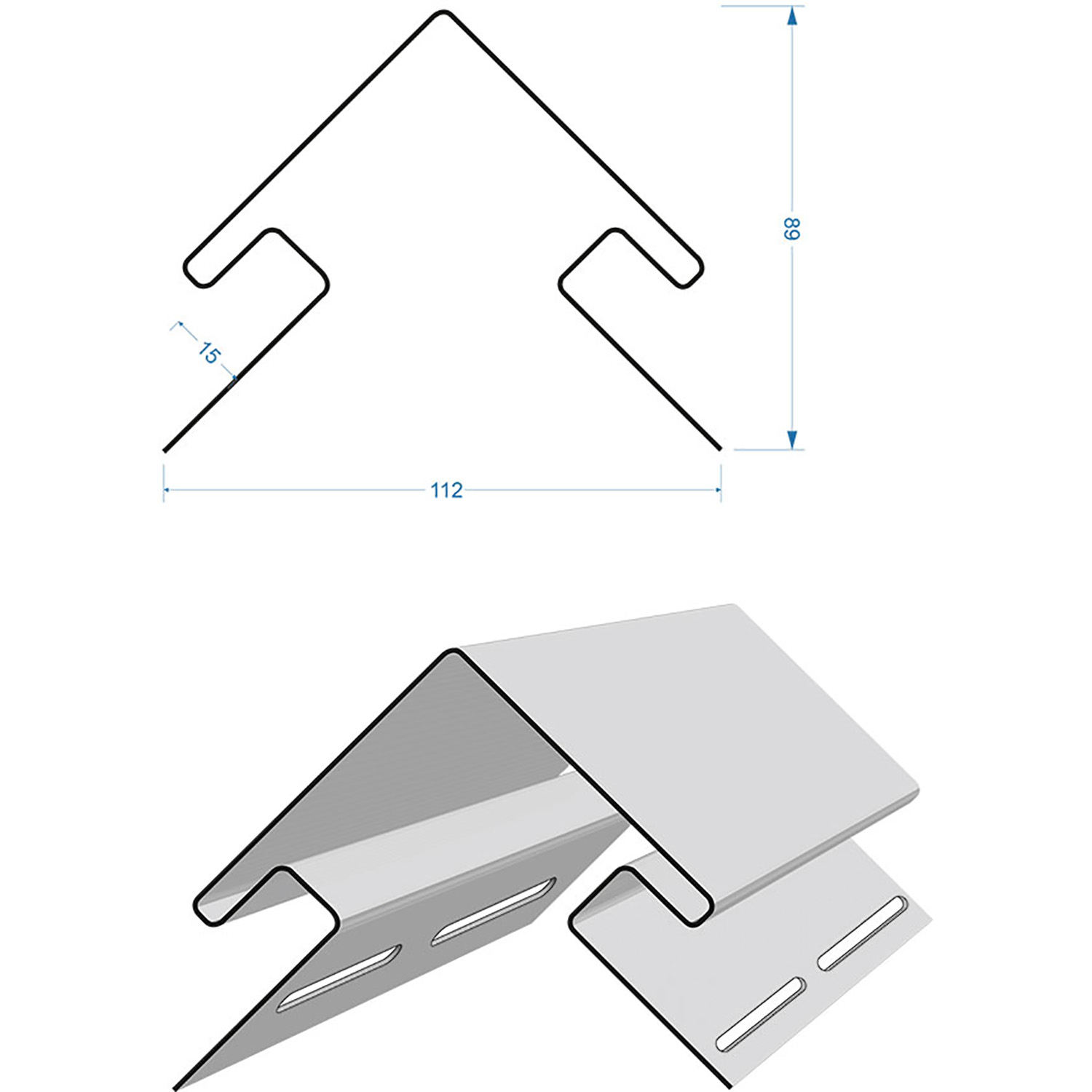 Внешний угол PREMIUM Пломбир (3м) Дёке
