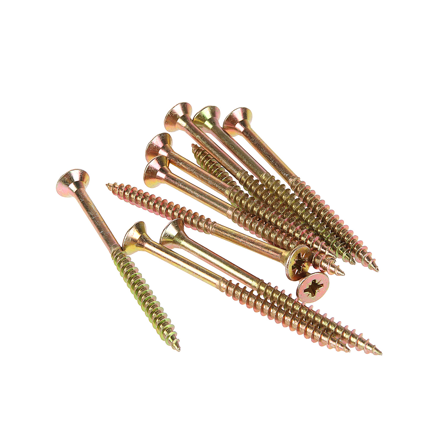 Шурупы жёлтые BROZEX пакет 5*70 (10шт) *10/100