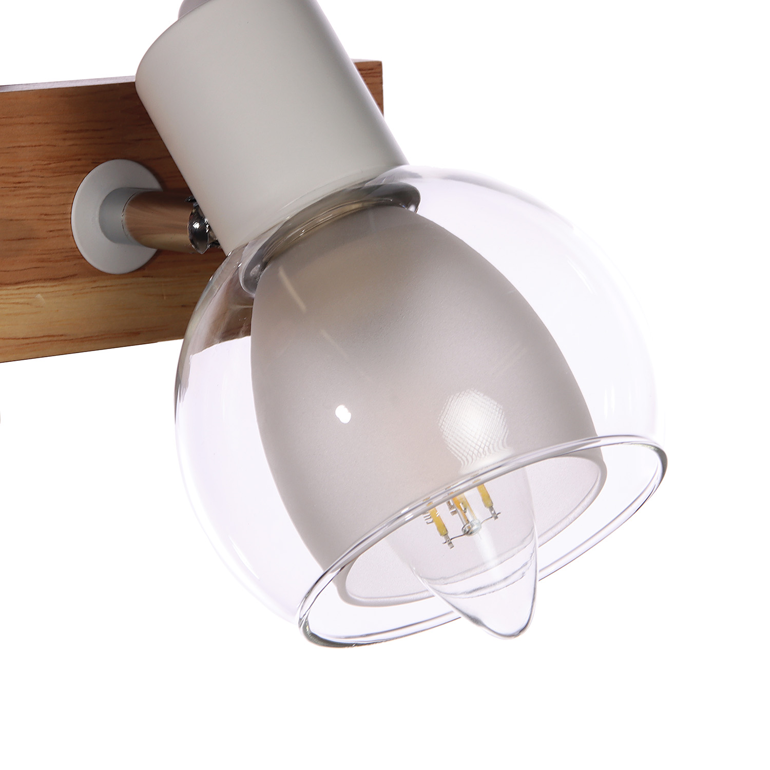 Светильник настенный (спот) N5105/1 WT+WOOD Е27 6*40Вт ( l=170;w=100;h=170)  VERNER LIGHTING *1