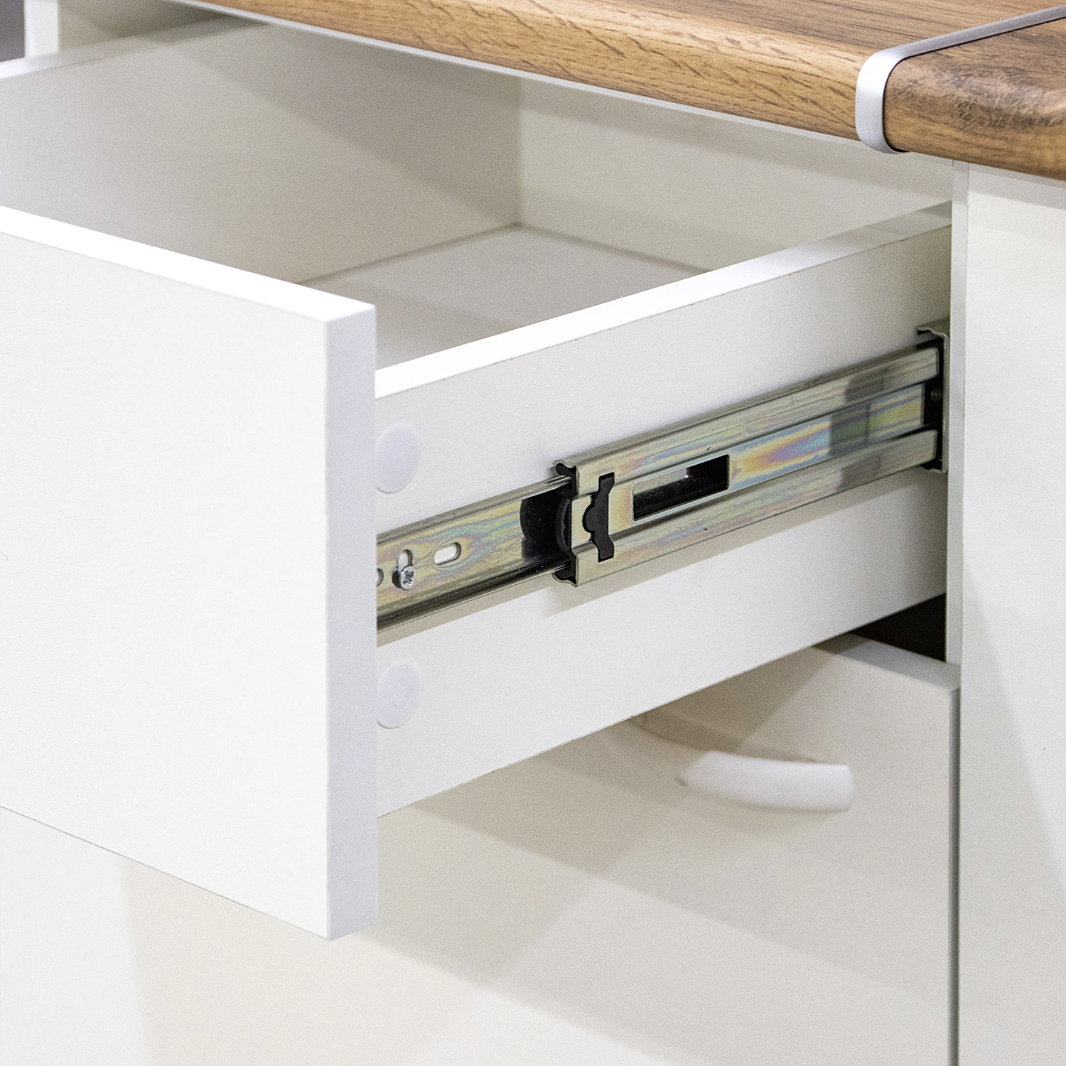 Шкаф напольный 400х850х480 мм BROZEX-WOOD Liberty, с ящиком, белый