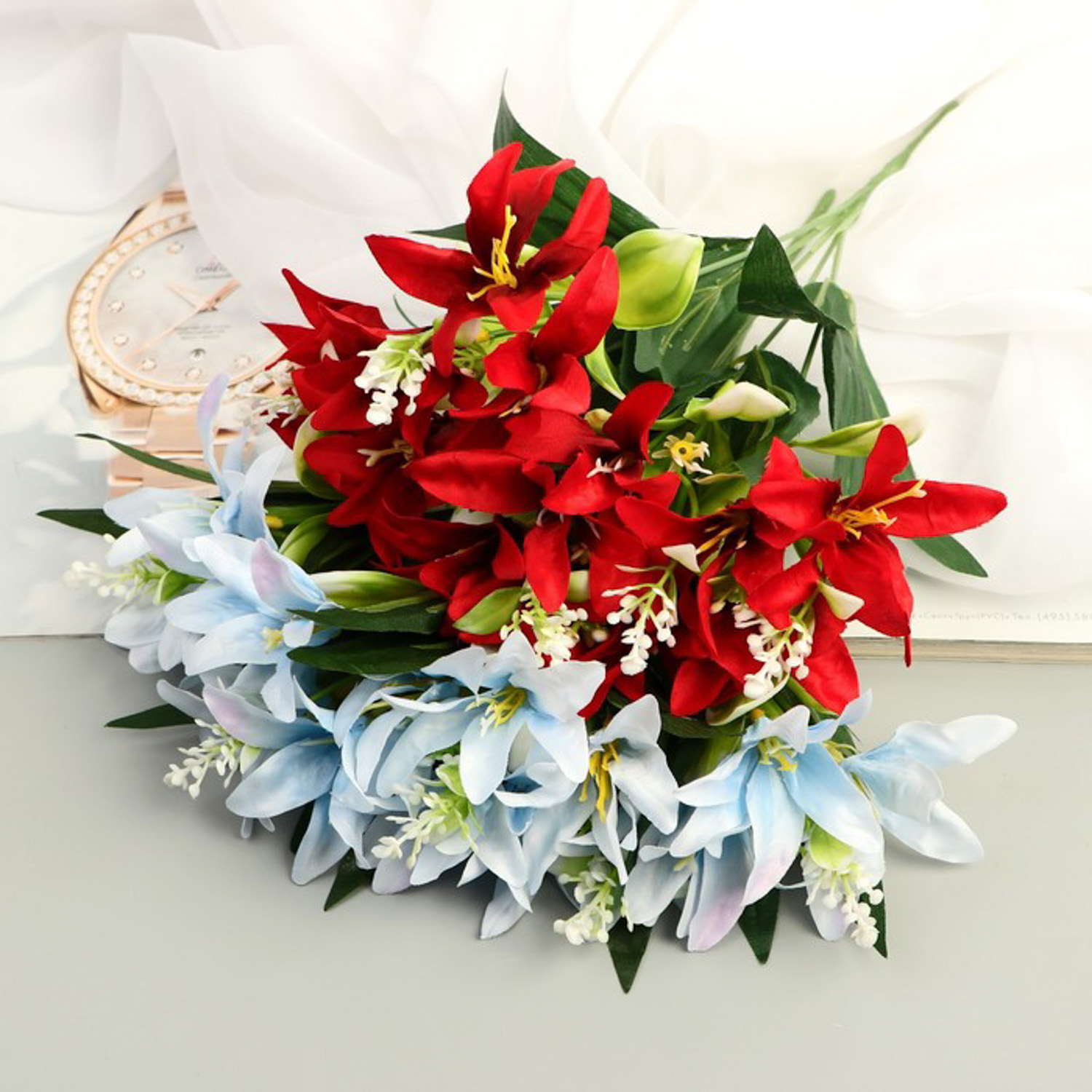 Букет "Лилия галант" 7х28 см, микс   9789664