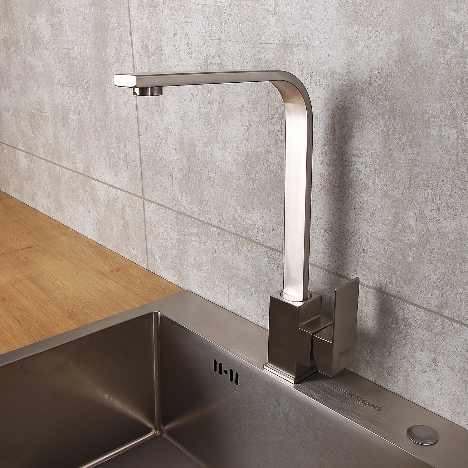 Смеситель для кухни Potato P40304S высокий излив *1/10