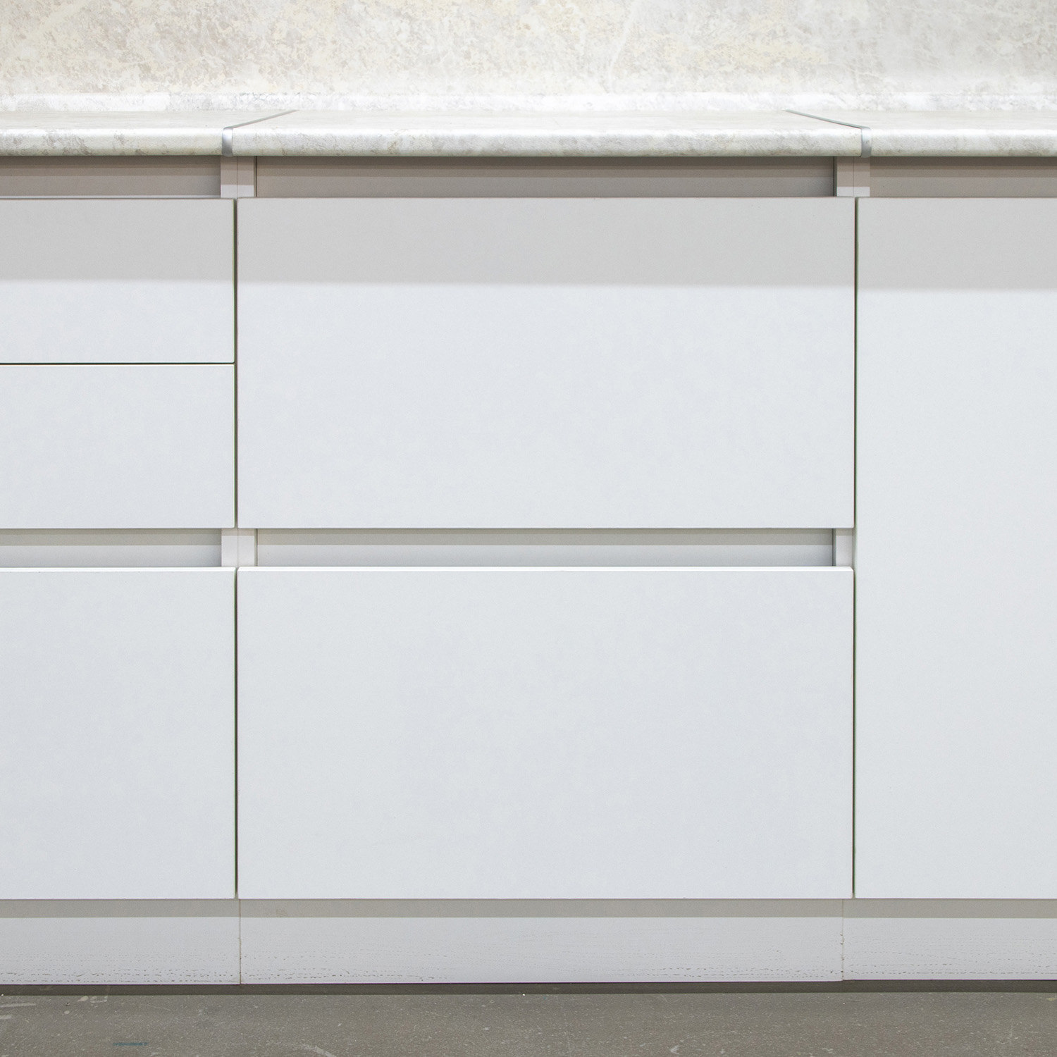 Шкаф напольный 600х850х600 мм BROZEX-WOOD Стиль, с двумя ящиками, белый