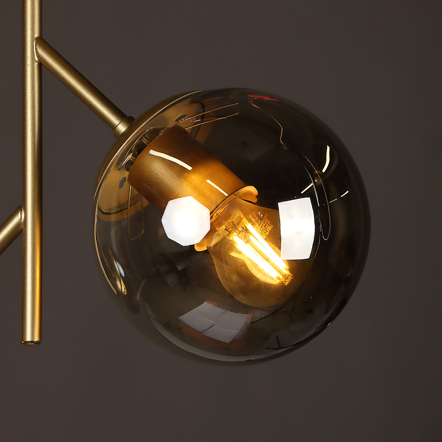 Светильник потолочный N36375/2 GD 2*40W E27 220V (l-350; w-130; h-300) S=8м2 VERNER LIGHTING *1