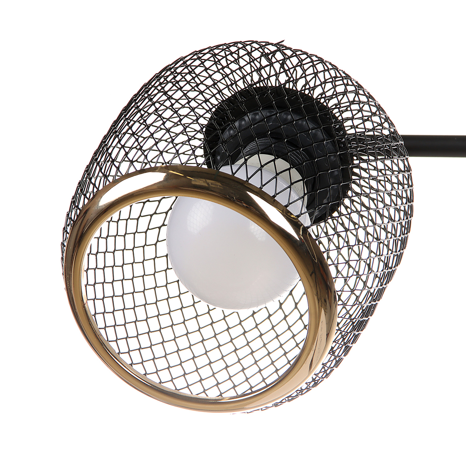 Люстра N6408/3 BK+FGD  3*40W E27 220V (d-540; h-230)  VERNER LIGHTING *1