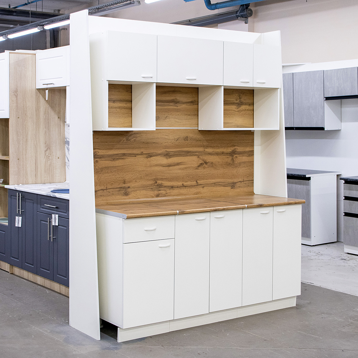 Шкаф напольный 400х850х480 мм BROZEX-WOOD Liberty, с ящиком, белый