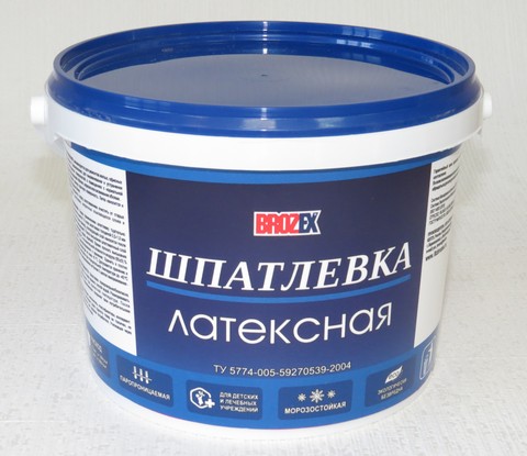 Шпатлевка латексная 3 кг BROZEX
