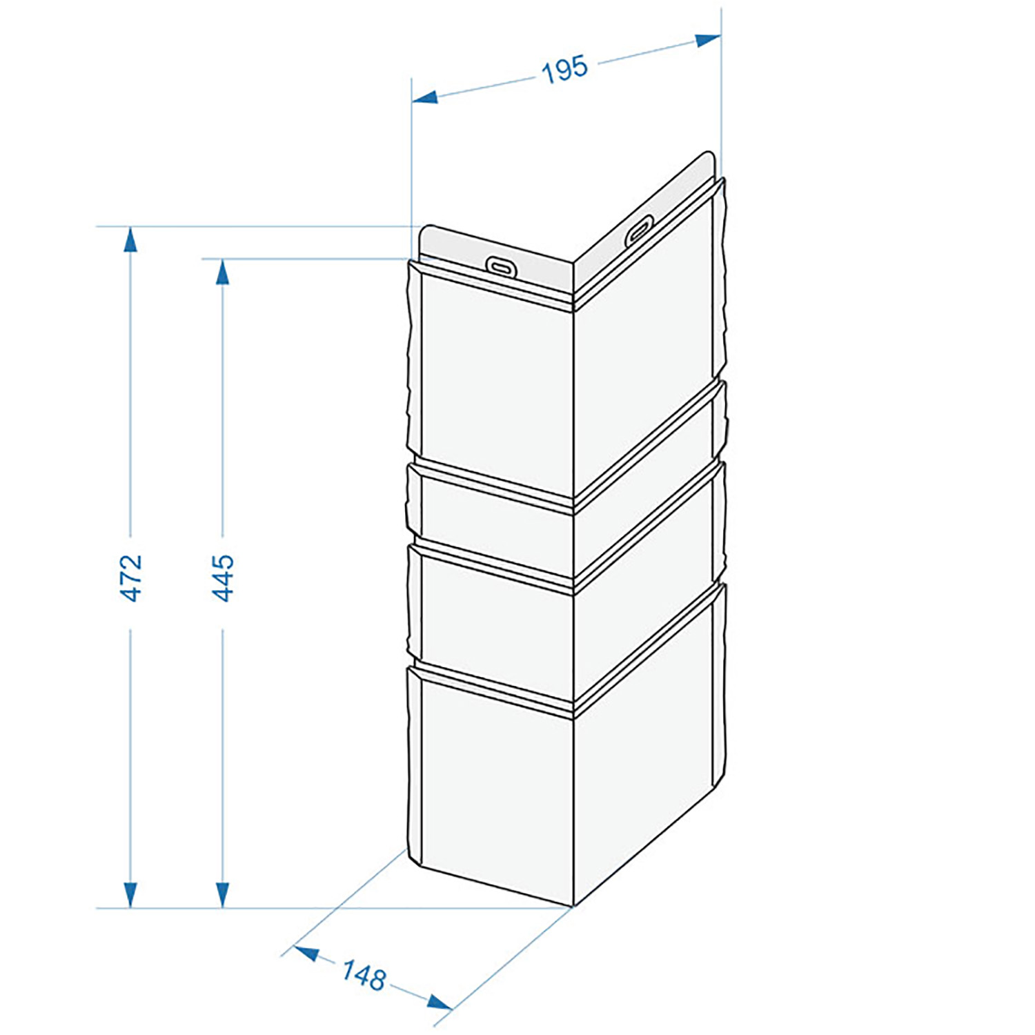 Угол BURG льняной (0,445м) Дёке