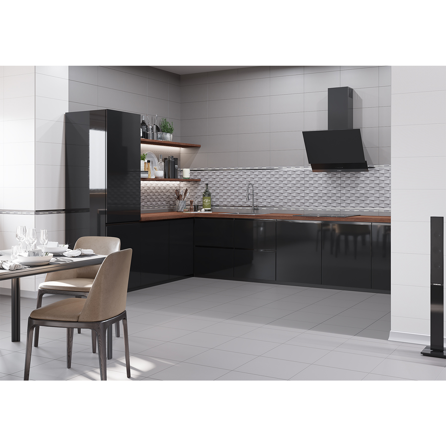 Плитка 50х25 см настенная 1.25 м² Axima Торонто, серый