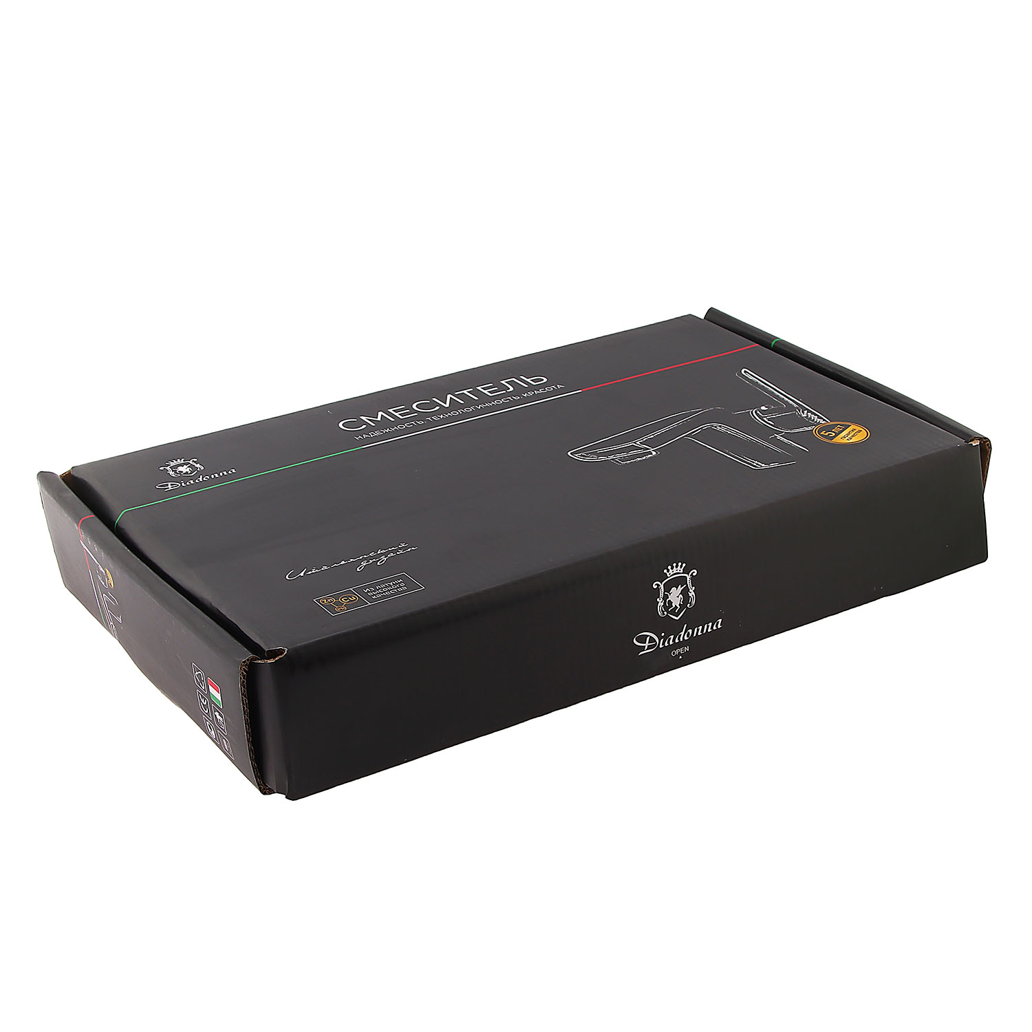 Смеситель для кухни Diadonna D80-751358 высокий излив. хром *1/10