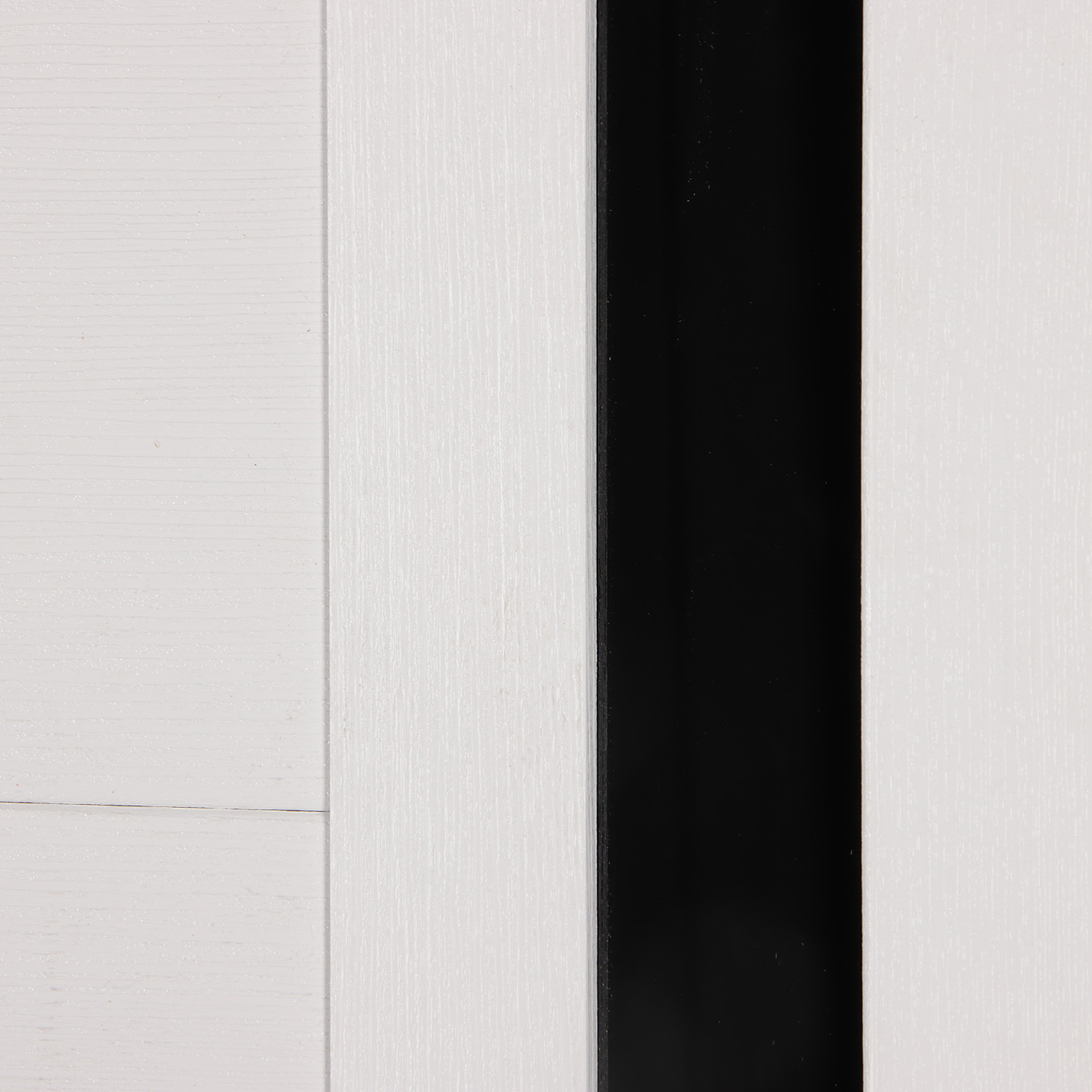 Комплект двери Даллас, 2000х800 мм, полотно, погонаж, фурнитура, дуб белый/черный лакобель