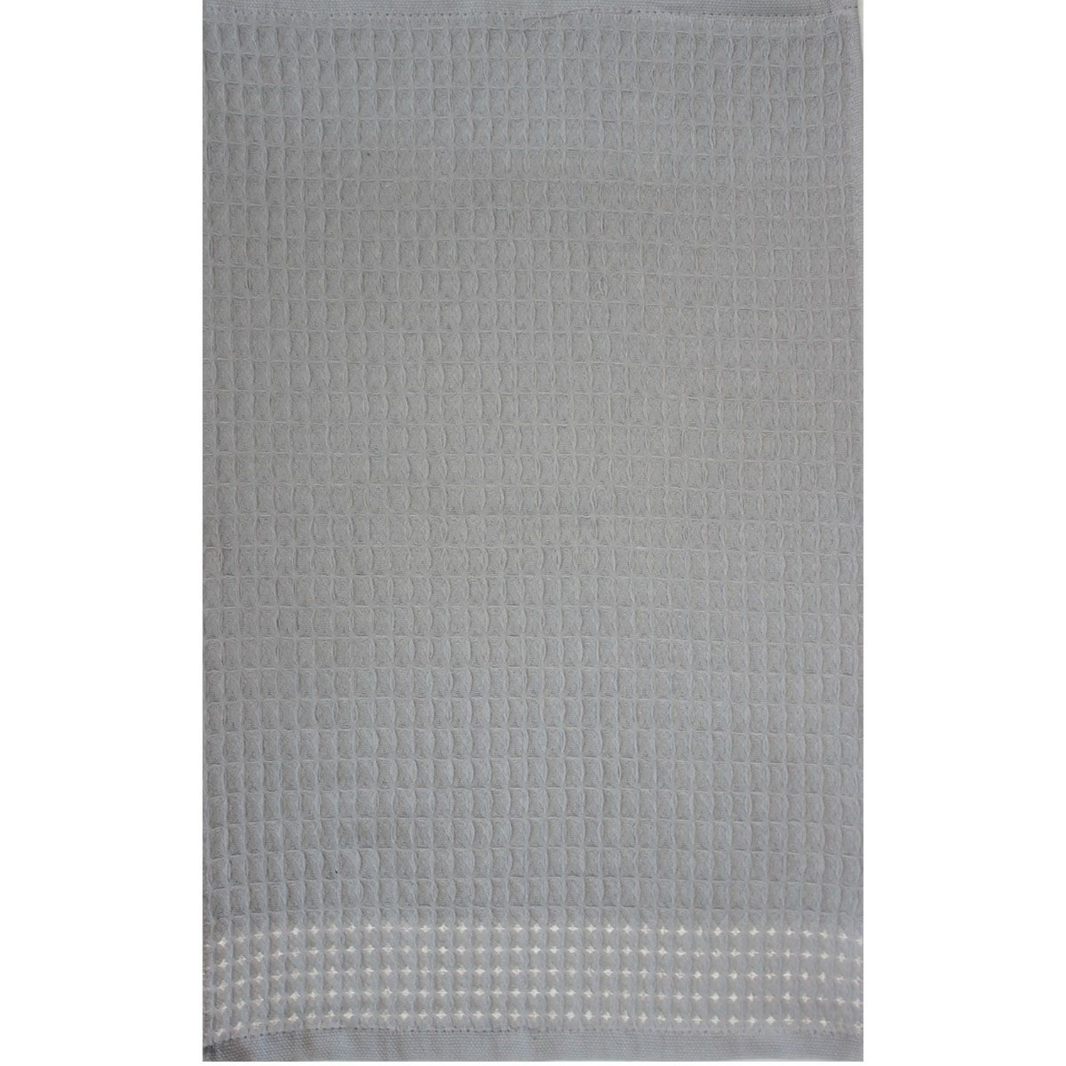 Полотенце вафельное 35*55см (40*60см) на хангере Крупная клетка серое 150г/м2 Touch *6