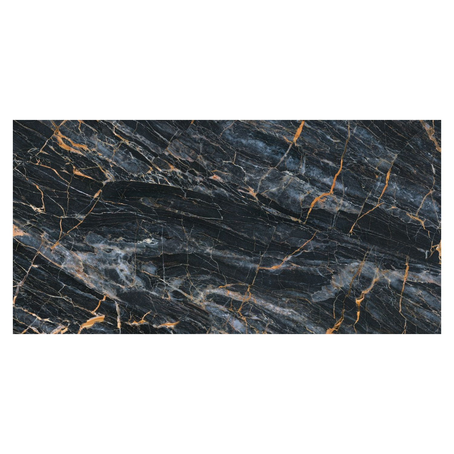 Керамогранит 1.44 м² Global Tile Fenomen PGT 2206, 1200x600x9 мм, полированный, черный