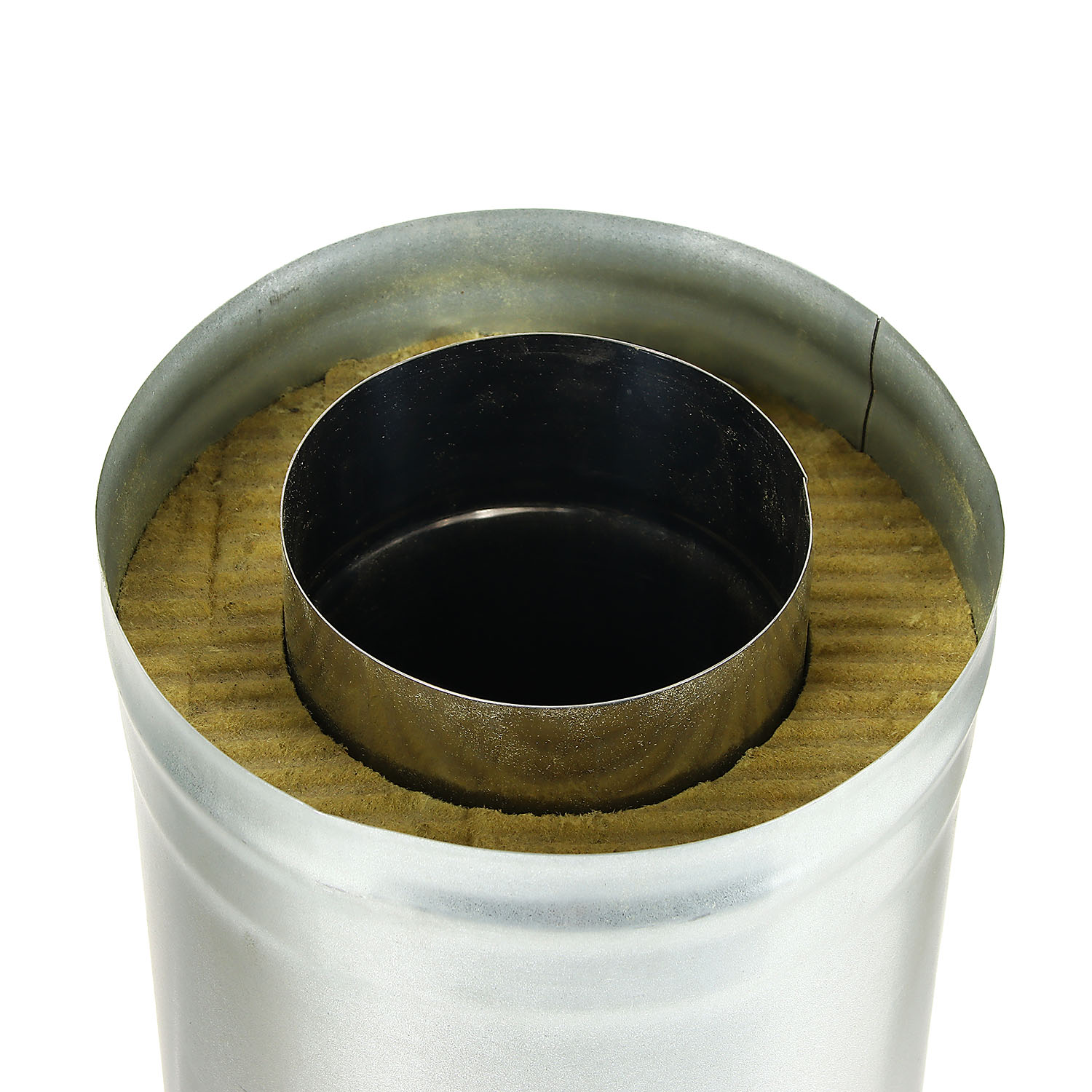 Труба-сэндвич 1,0м 120х200 нерж/оцинк 0,5мм/0,5мм AISI 430 GS аналог ГР00*1/25