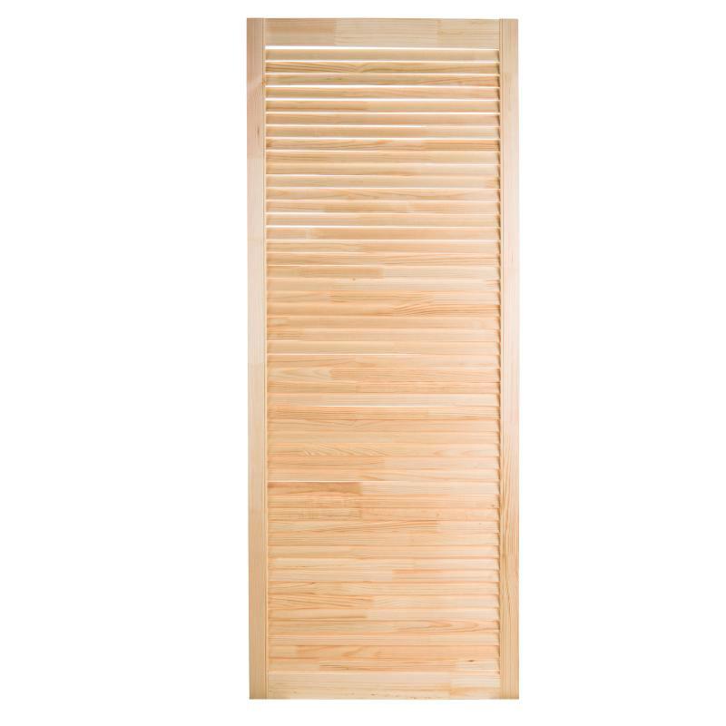 Дверь жалюзийная 1205х494х20 мм, деревянная