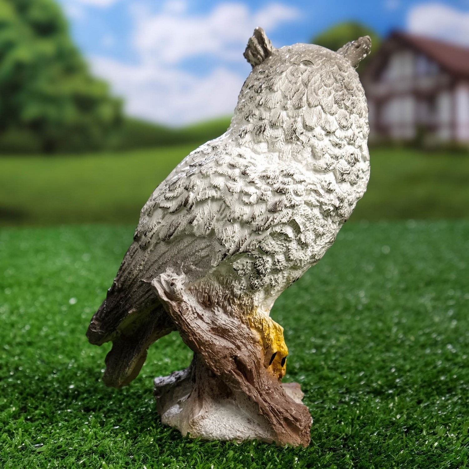 Садовая фигура "Сова полярная" 17х11х8см 4870381