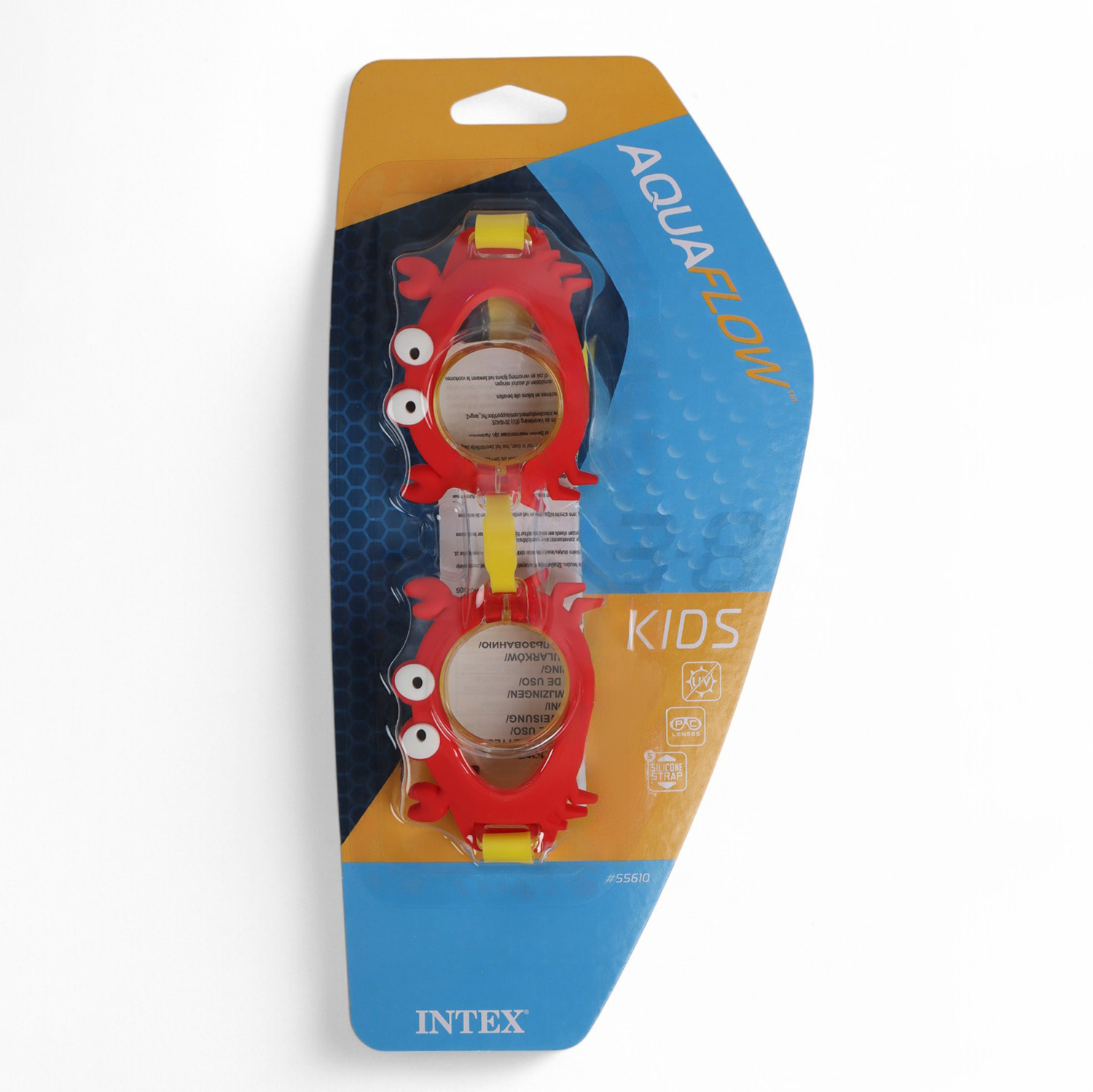 Очки для плавания, от 3 до 8 лет, обхват 48-52 см, цвет МИКС  7391659