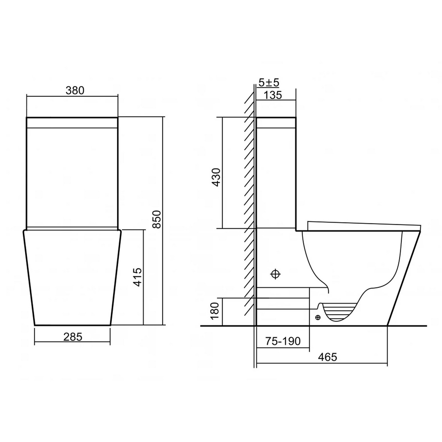 Унитаз-компакт Triton Pro Corso CO-3906, горизонтальный выпуск, 2 режима, сиденье с микролифтом