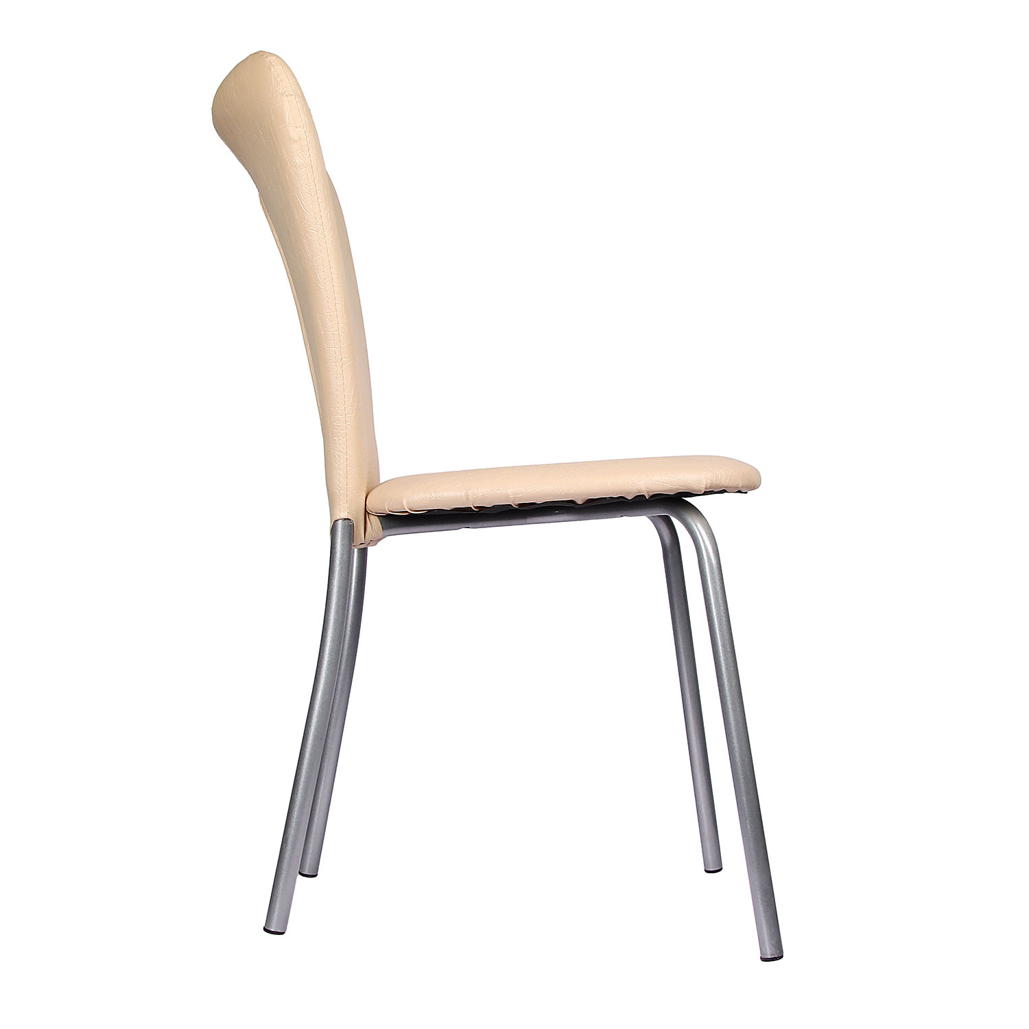 Стул FORPOST Кафе-2, 53x87x42 cм, экокожа, молочная рептилия, бежевый