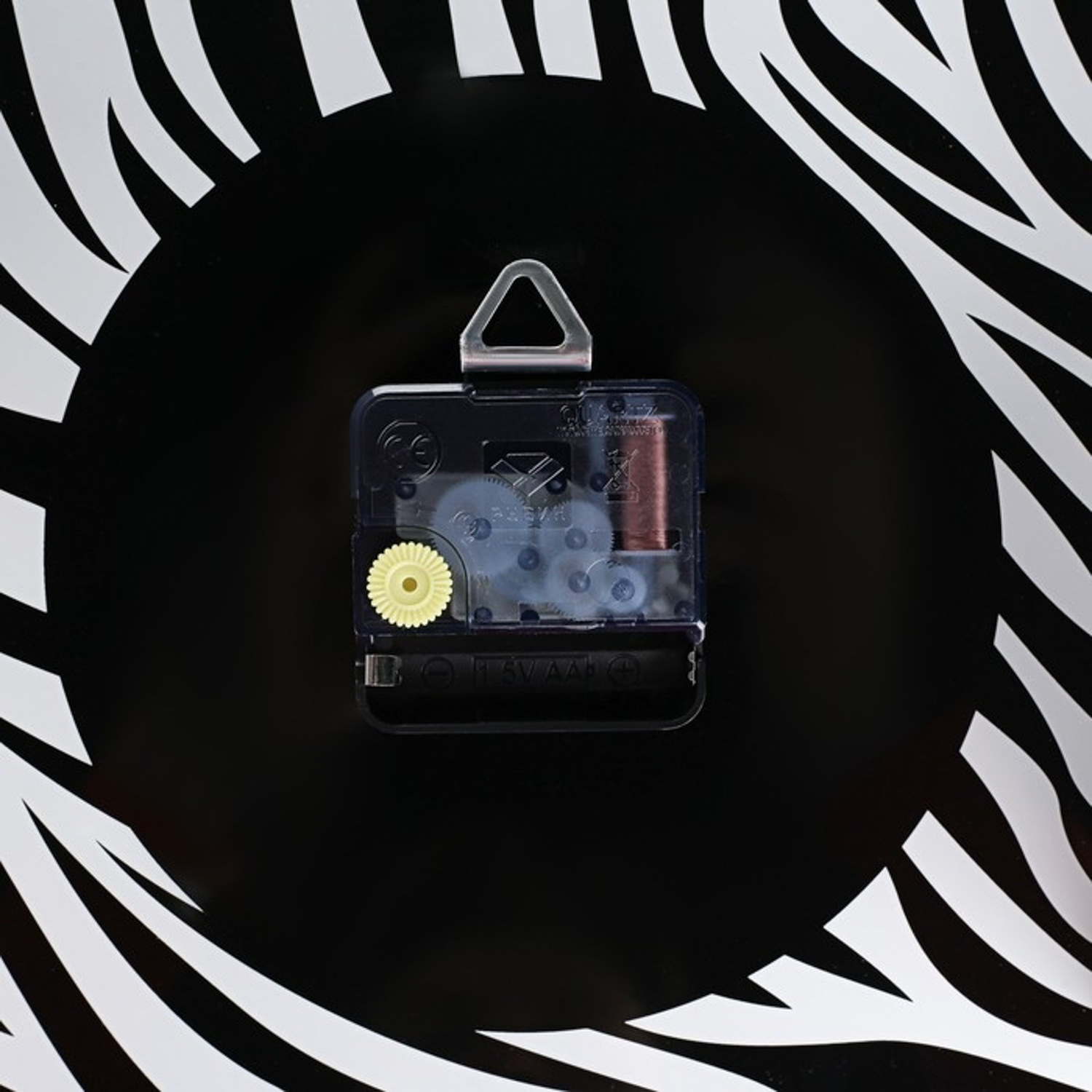 Часы настенные, серия: Интерьер, "Зебра ", плавный ход, d-34 см, черные 9767407