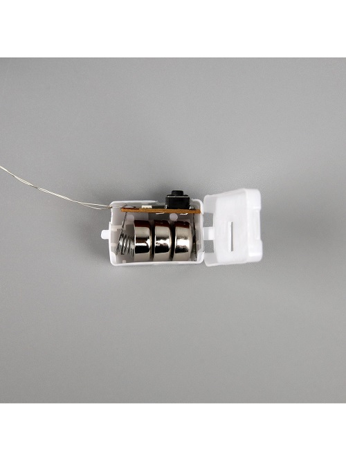 Гирлянда «Нить роса» Luazon Lighting, 2 м, 3 режима, теплый белый, звездочки, 20 LED, IP20, на батарейках