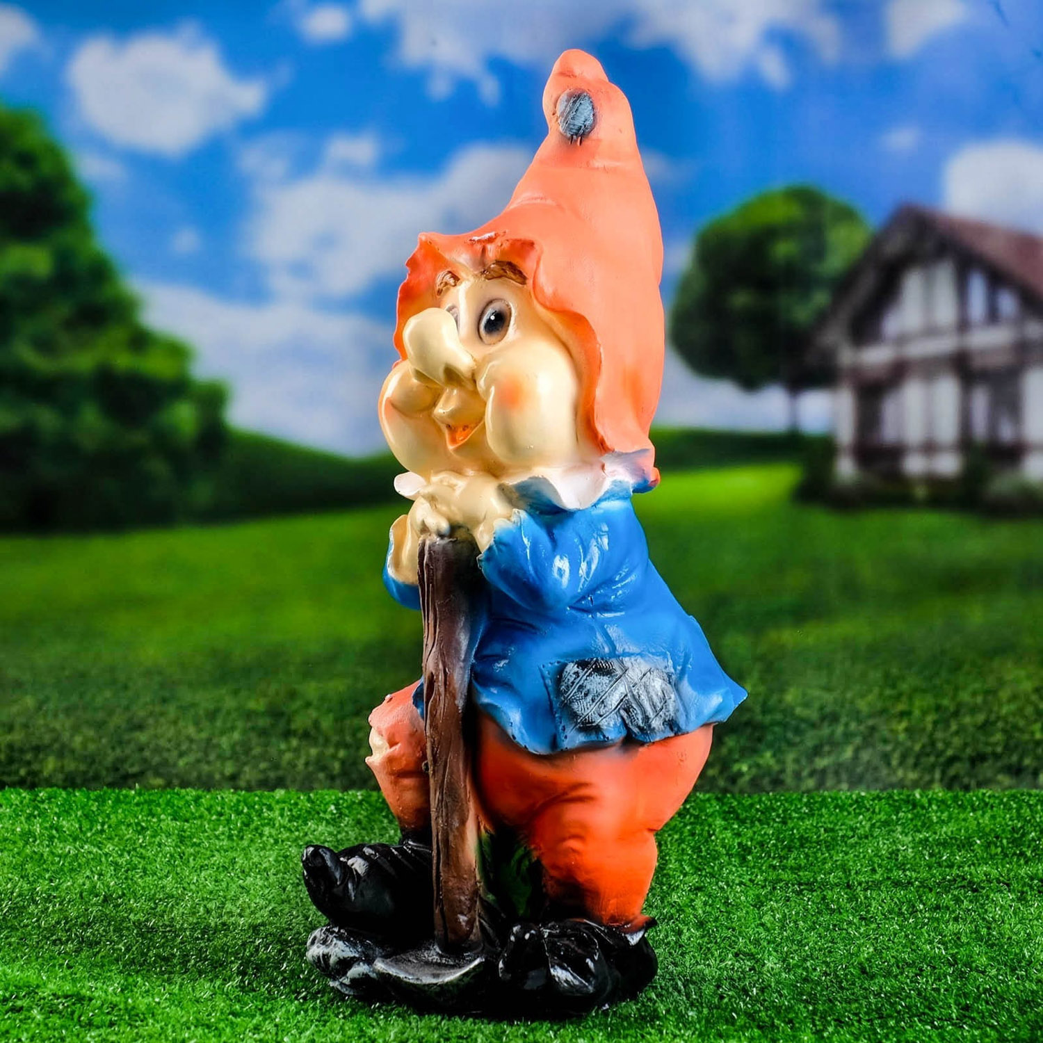 Садовая фигура "Гном с мотыгой" 48см  4074847