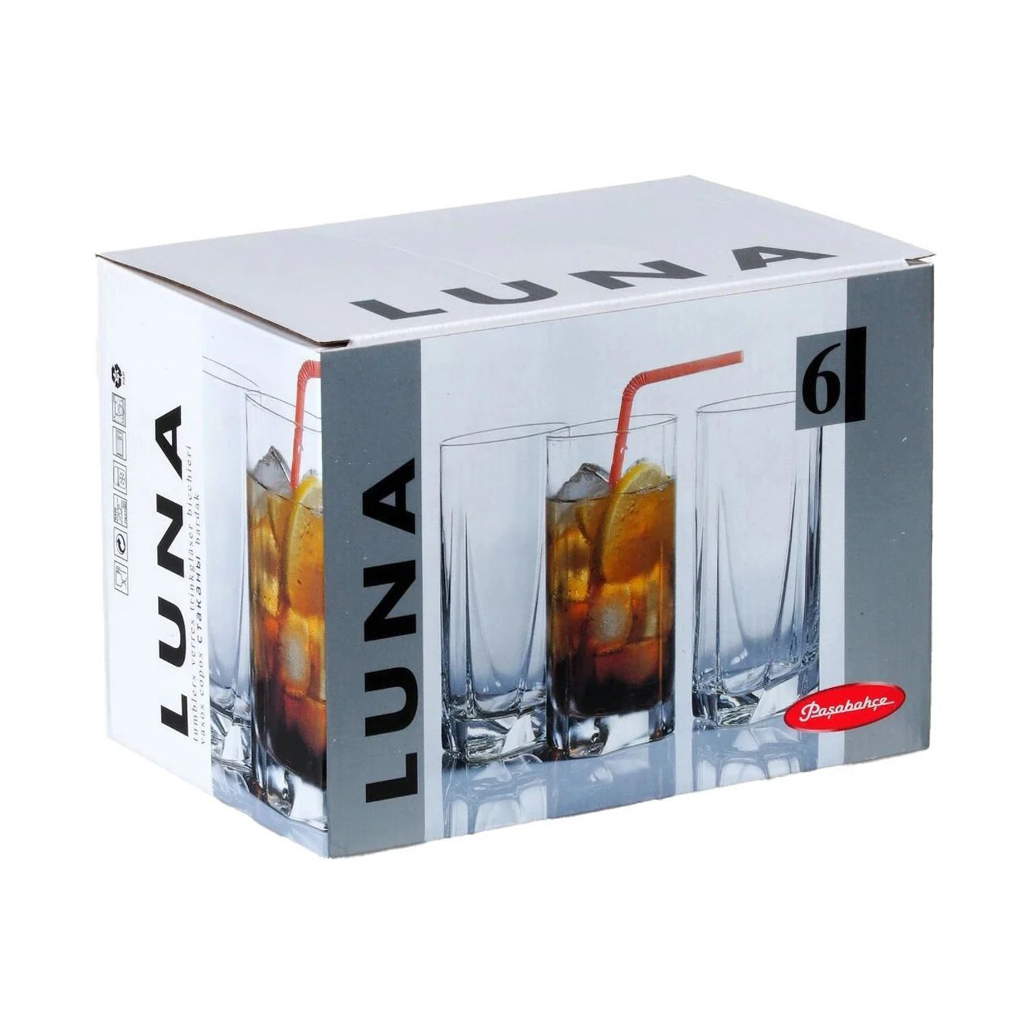 Набор стаканов 345 мл Pasabahce Луна, 6 шт., стекло