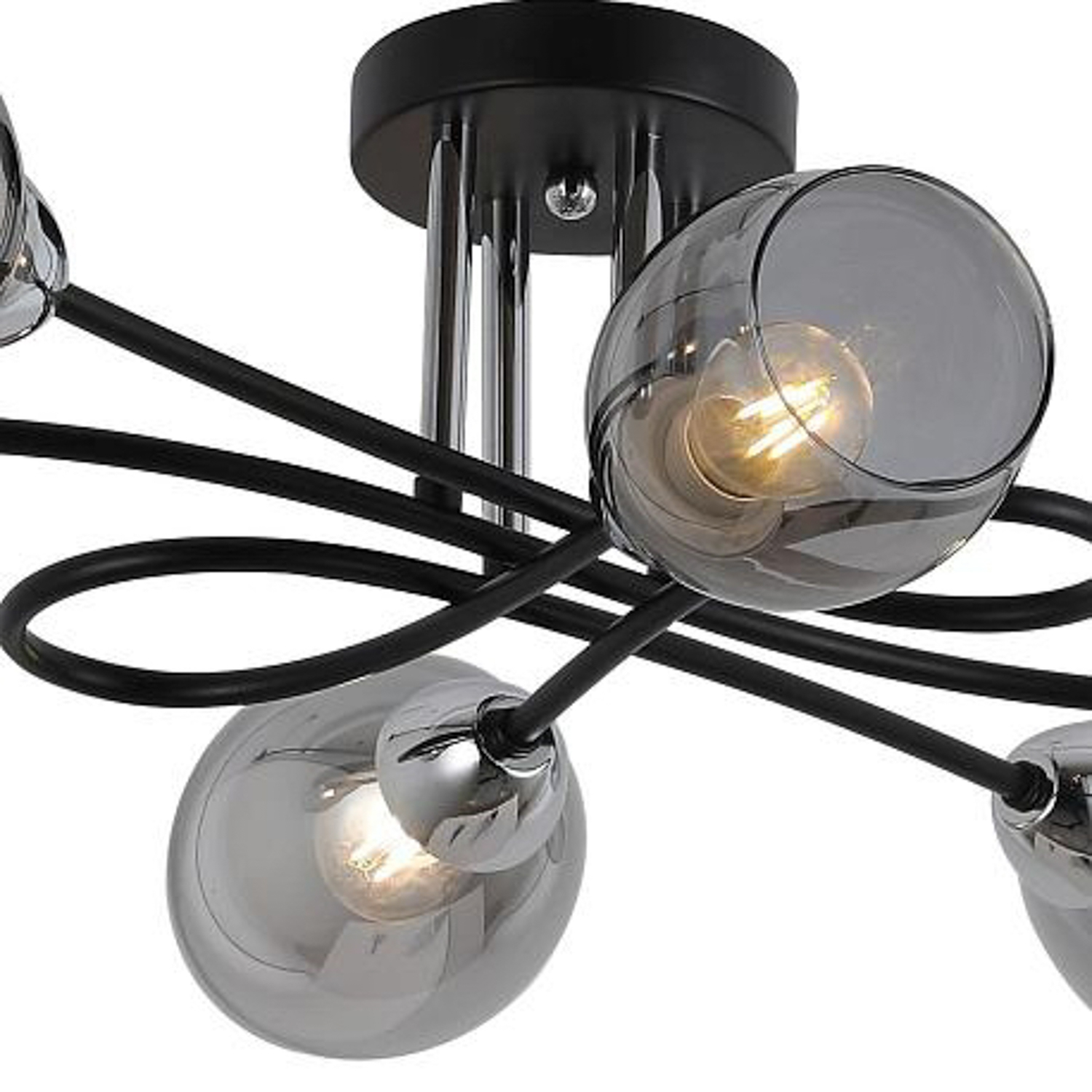 Люстра IL8263-6COU-79 BK CR  Е27 60Вт   S=36м2  *1/5