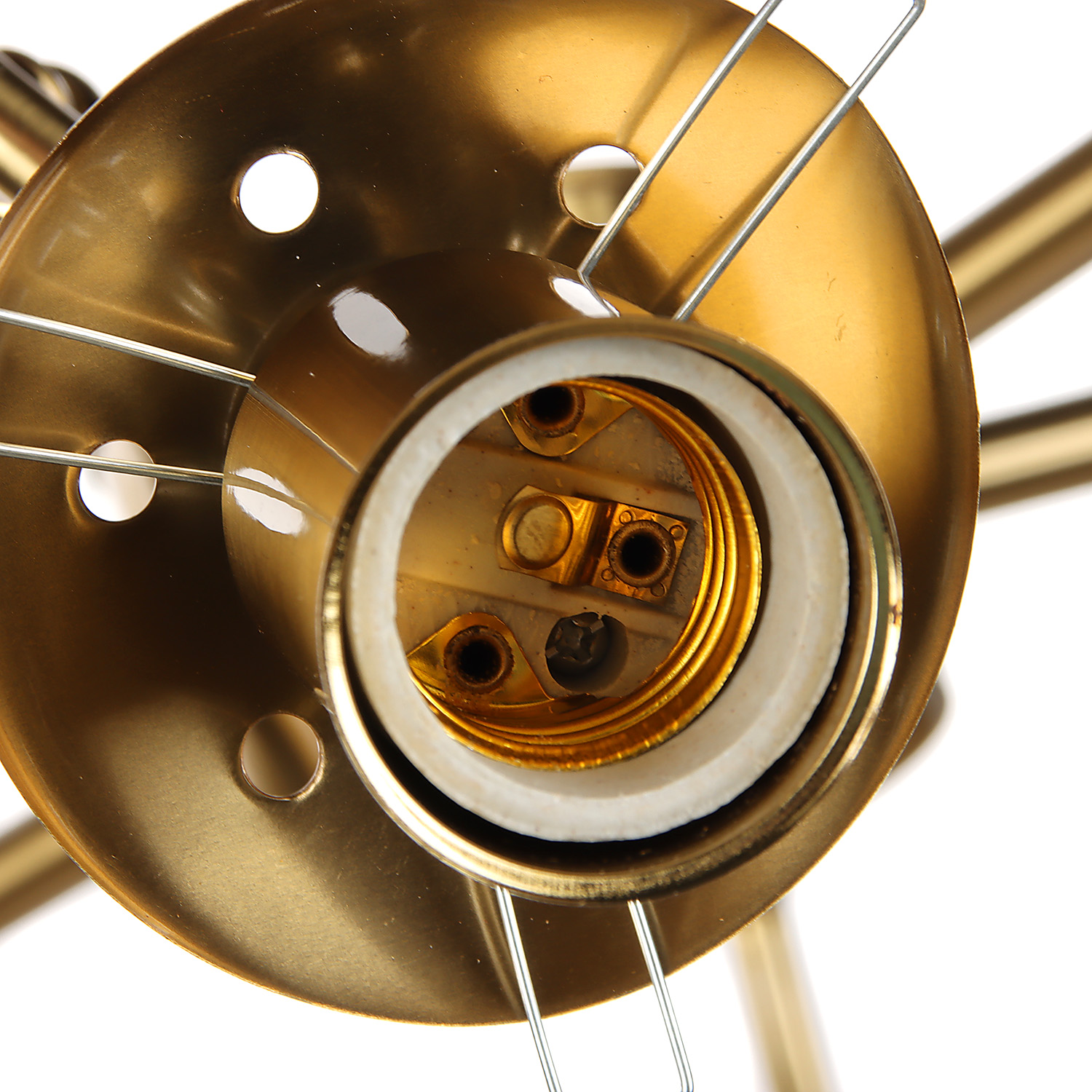 Светильник потолочный N36357/6 COP 6*40W E27 220V (d-660; h-485) S=24м2  VERNER LIGHTING *1