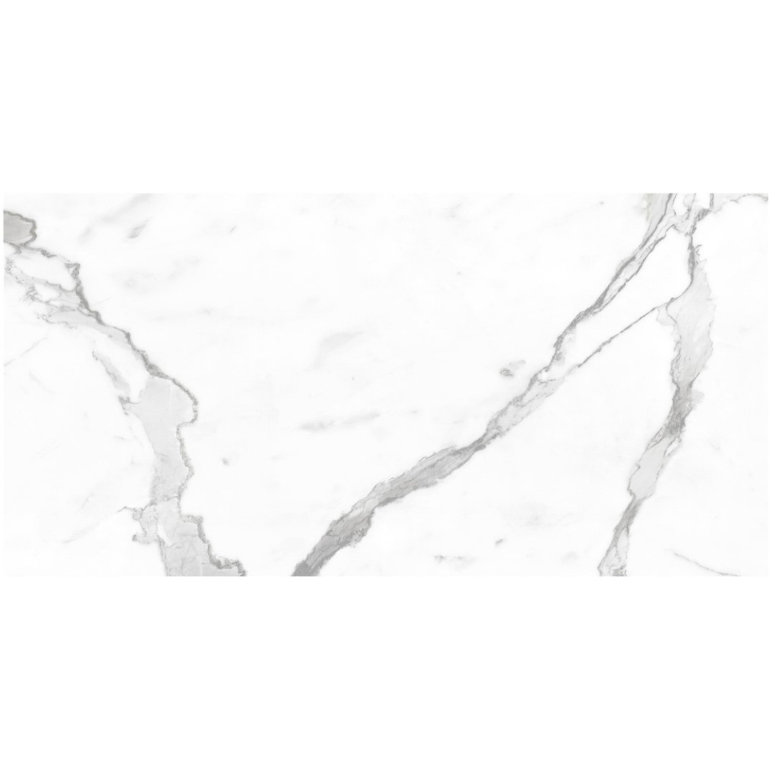 Керамогранит 2.16 м² JF12130, 1200x600x9 мм, полированный, белый мрамор