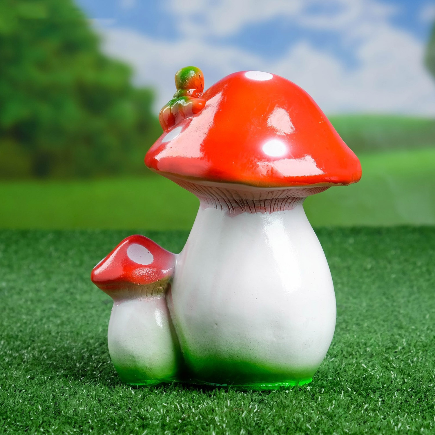 Садовая фигура "Два мухомора малых" 21*16*13 см 21*16*13 см   582041