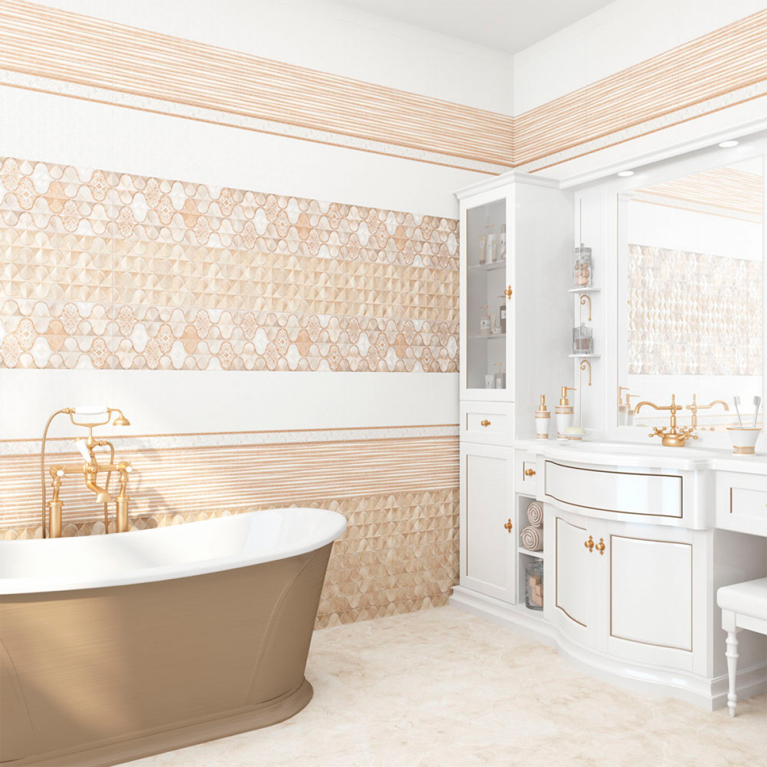 яяяПлитка настенная Berri 243*494*8,5 TWU09BER40R Alma Ceramica