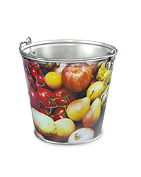 Ведро металл. оцинкованное  9л с ДЕКОРОМ  (Лысьва) *1/10