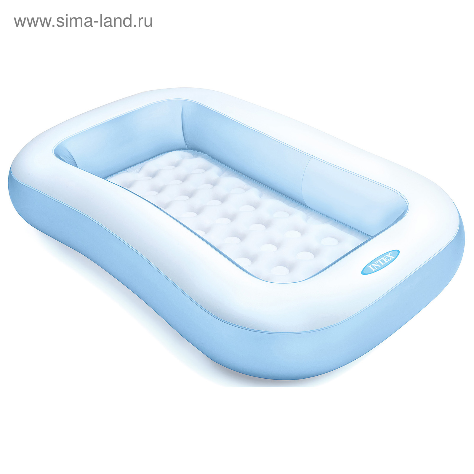 Бассейн надувной прямоугольный с надувным дном 166х100х28 см, от 2 лет, 57403NP 589442