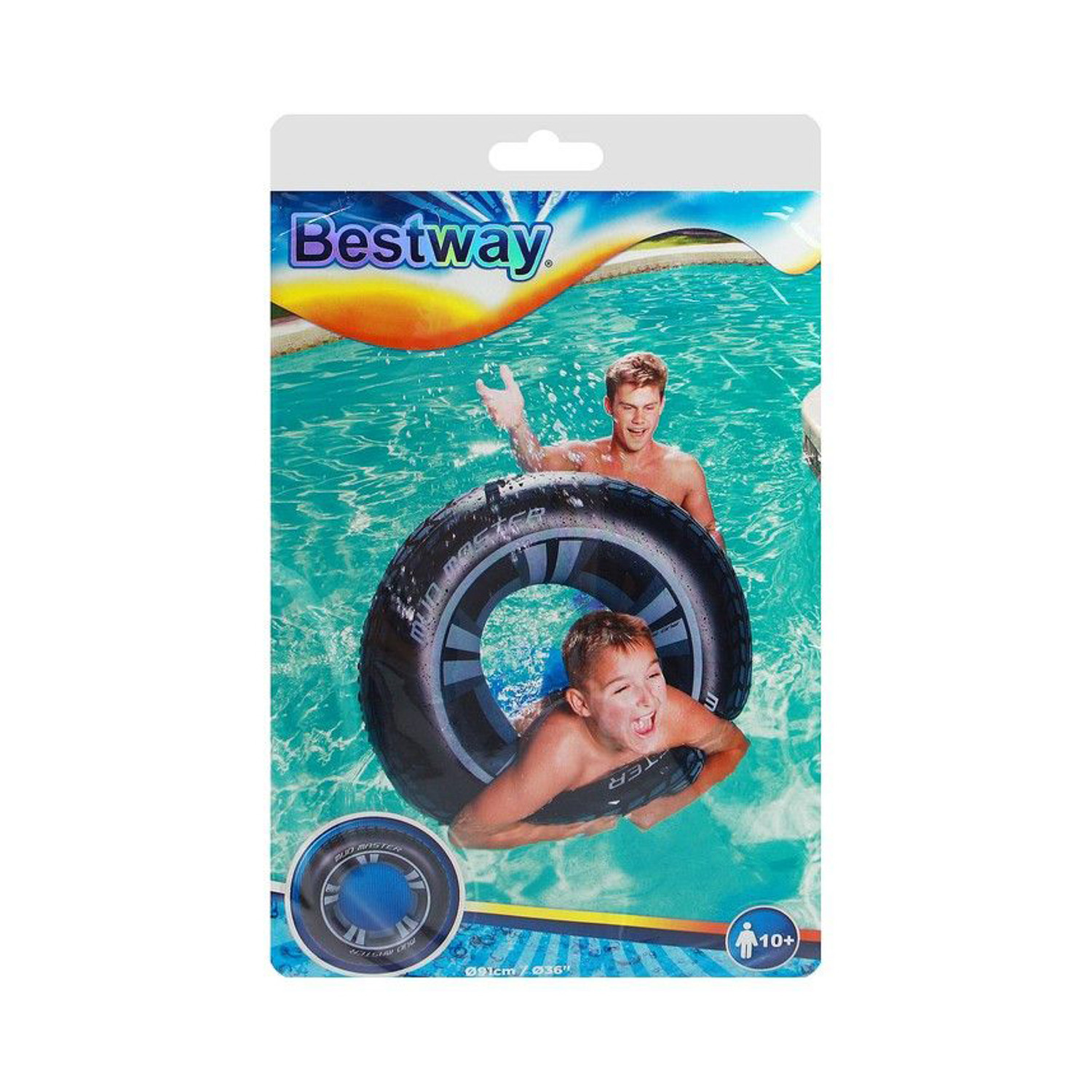 Круг для плавания BESTWAY Mud Master, диаметр 91 см, от 10 лет