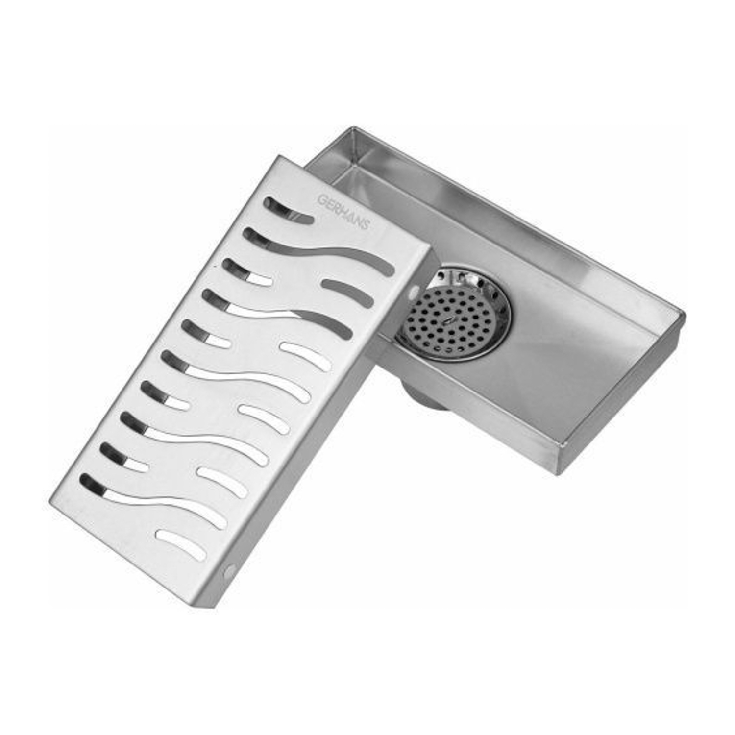Трап GERHANS для душа c вертикальным выходом 200х100 мм K81410-20