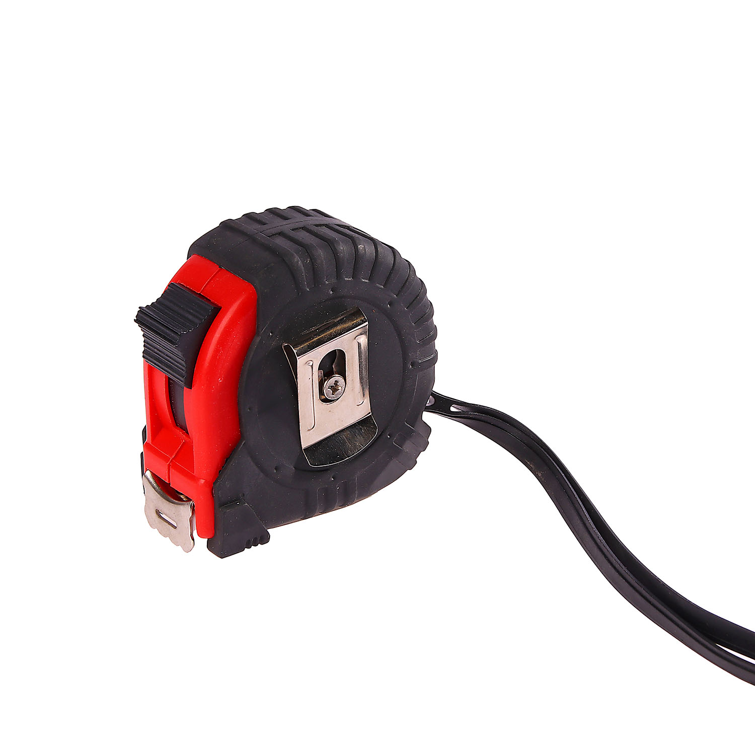 Рулетка 3 м х 18 мм ДомоСтрой, стальная лента, резинопластиковый корпус