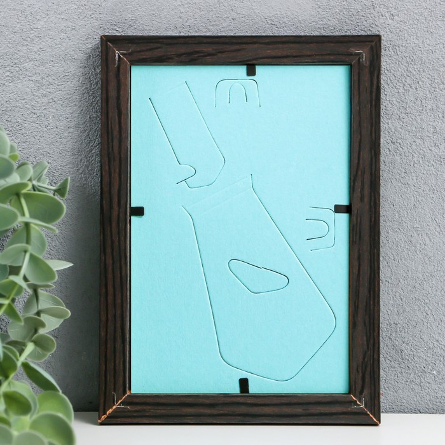 Фоторамка 10х15 см МДФ, №6 Венге  (пластиковый экран) 4438445