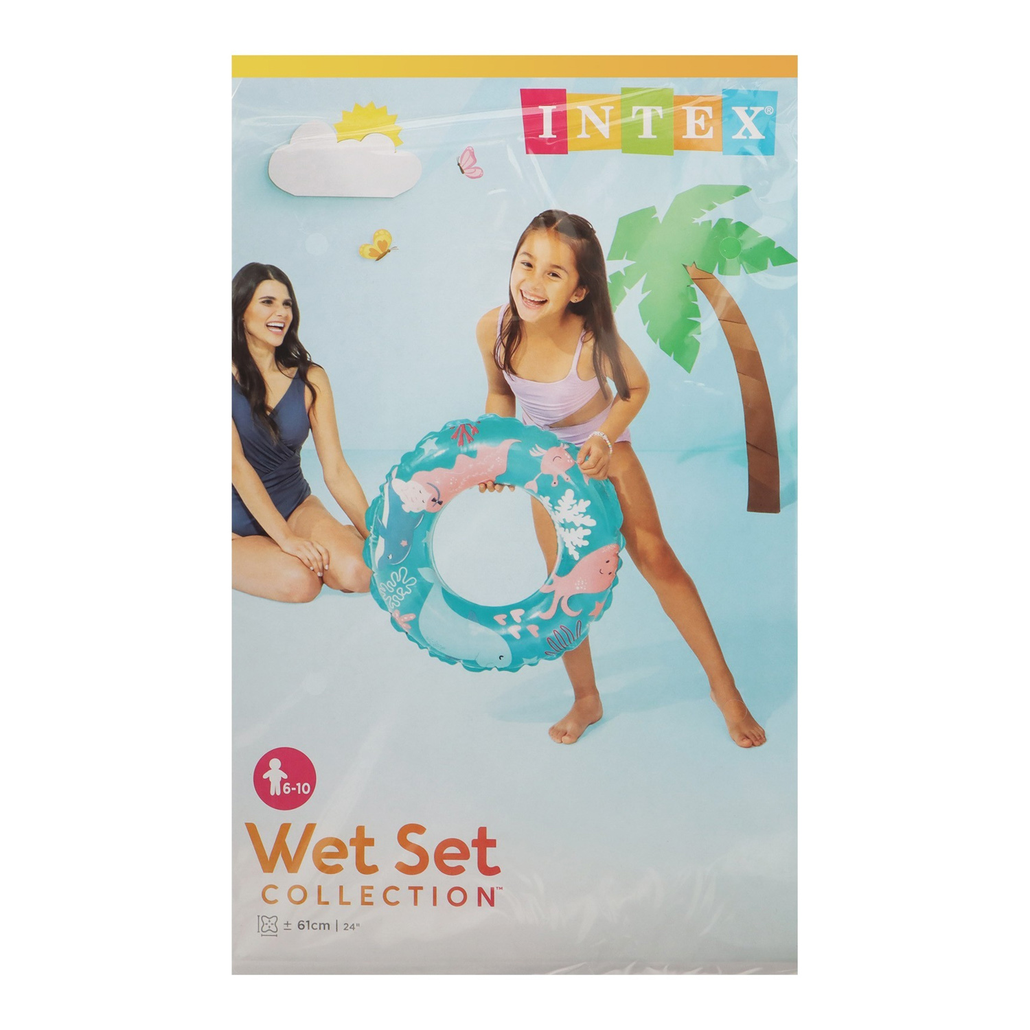 Круг для плавания в ассортименте 61 см, от 6-10 лет, 59242NP 589362