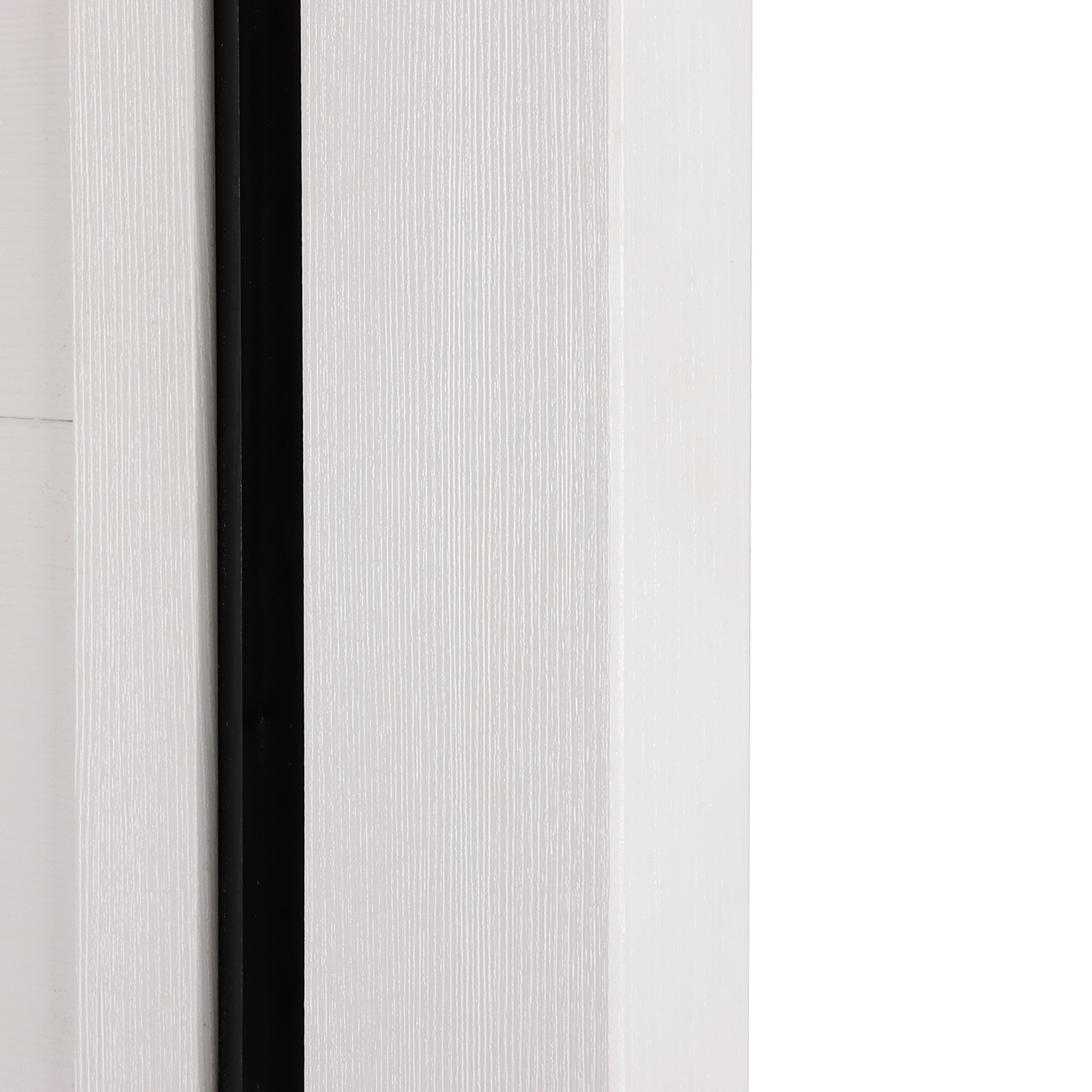 Комплект двери Даллас, 2000х600 мм, полотно, погонаж, фурнитура, дуб белый/черный лакобель