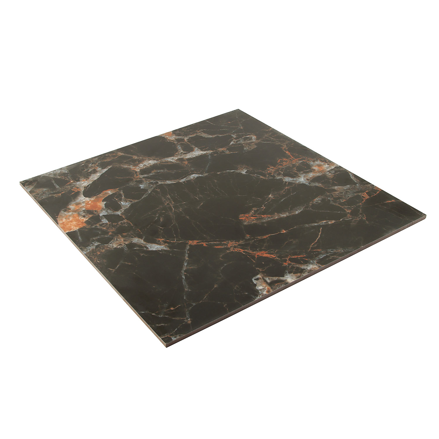 Керамогранит 1.44 м² Primavera Борзонти TP66M10, 600x600x10 мм, черный