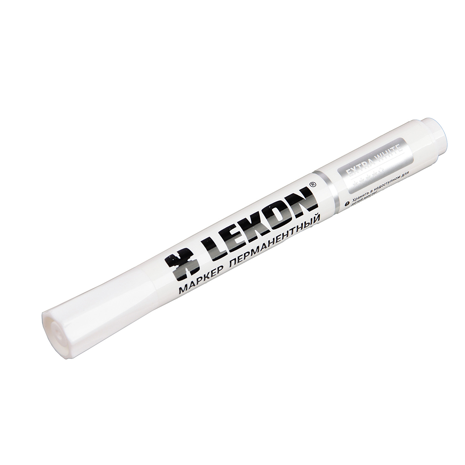 Маркер строительный перманентный белый (набор10 шт) арт.012393 LEKON EXTRA WHITE *1/12/144