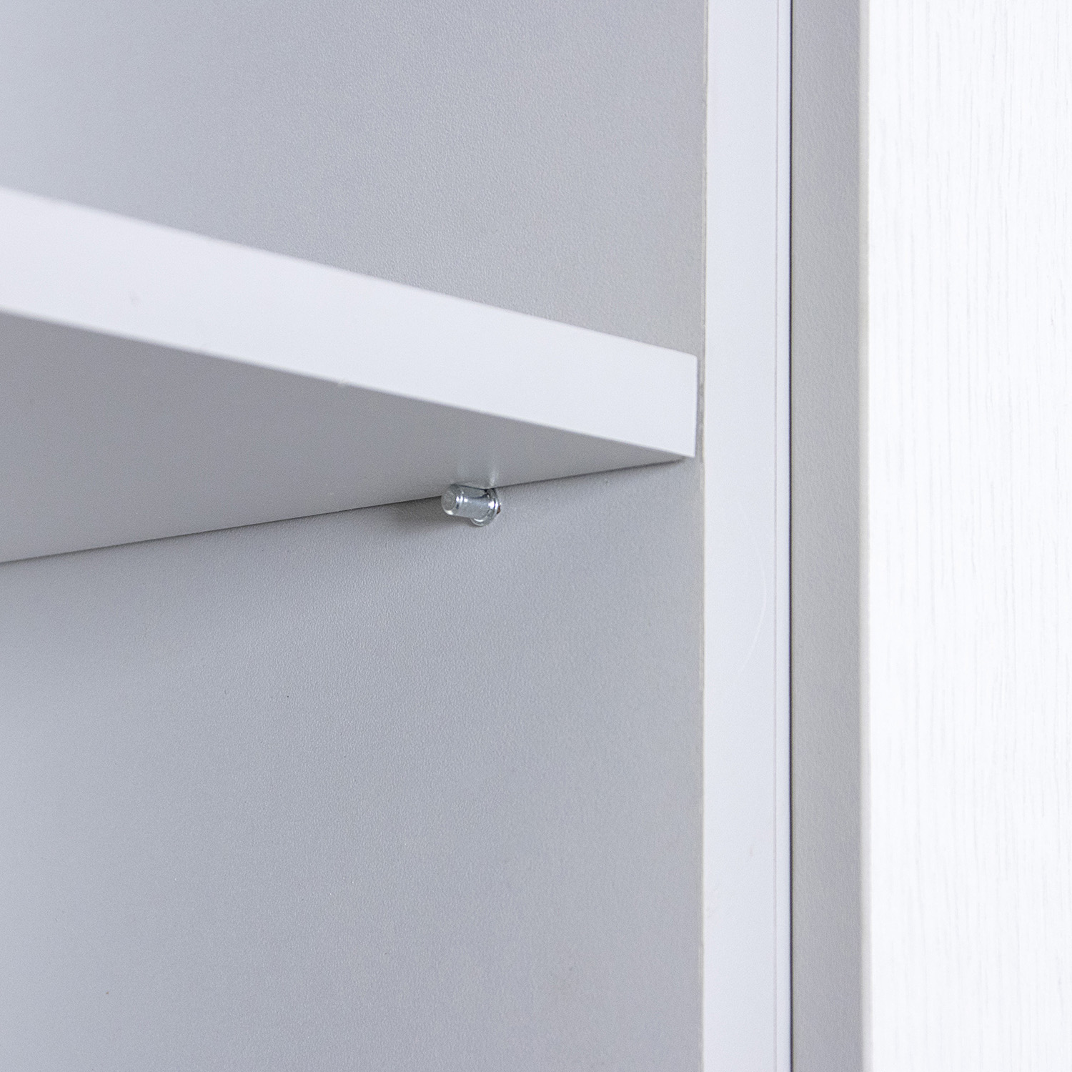 Шкаф навесной 200х676х290 мм BROZEX-WOOD Camellia, открытый, серый