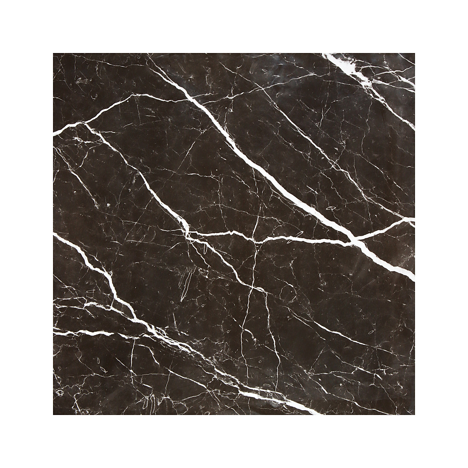 Керамогранит 1.44 м² Китай Мрамор 00071945, 600х600х8 мм, полированный, черный