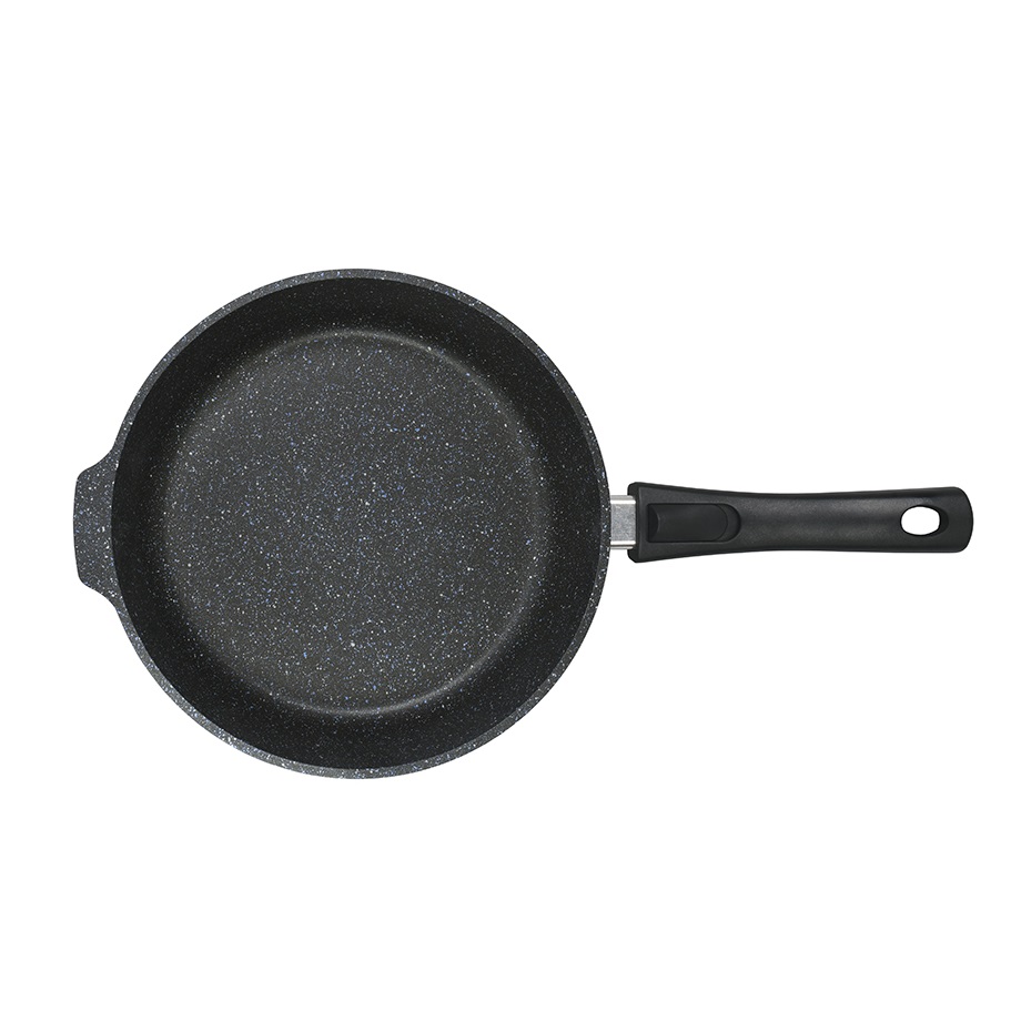 Сковорода алюмин. антипригарная "Kukmara" "Granit" black d22см Съемн.руч. сггч222а *1/4