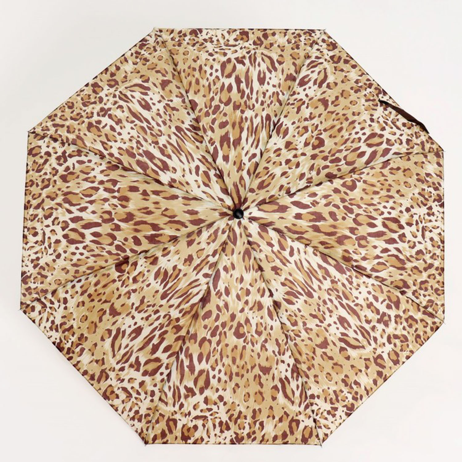 Зонт жен мех R48 3сл 8спиц П/Э Сафари руч круг МИКС 5573110