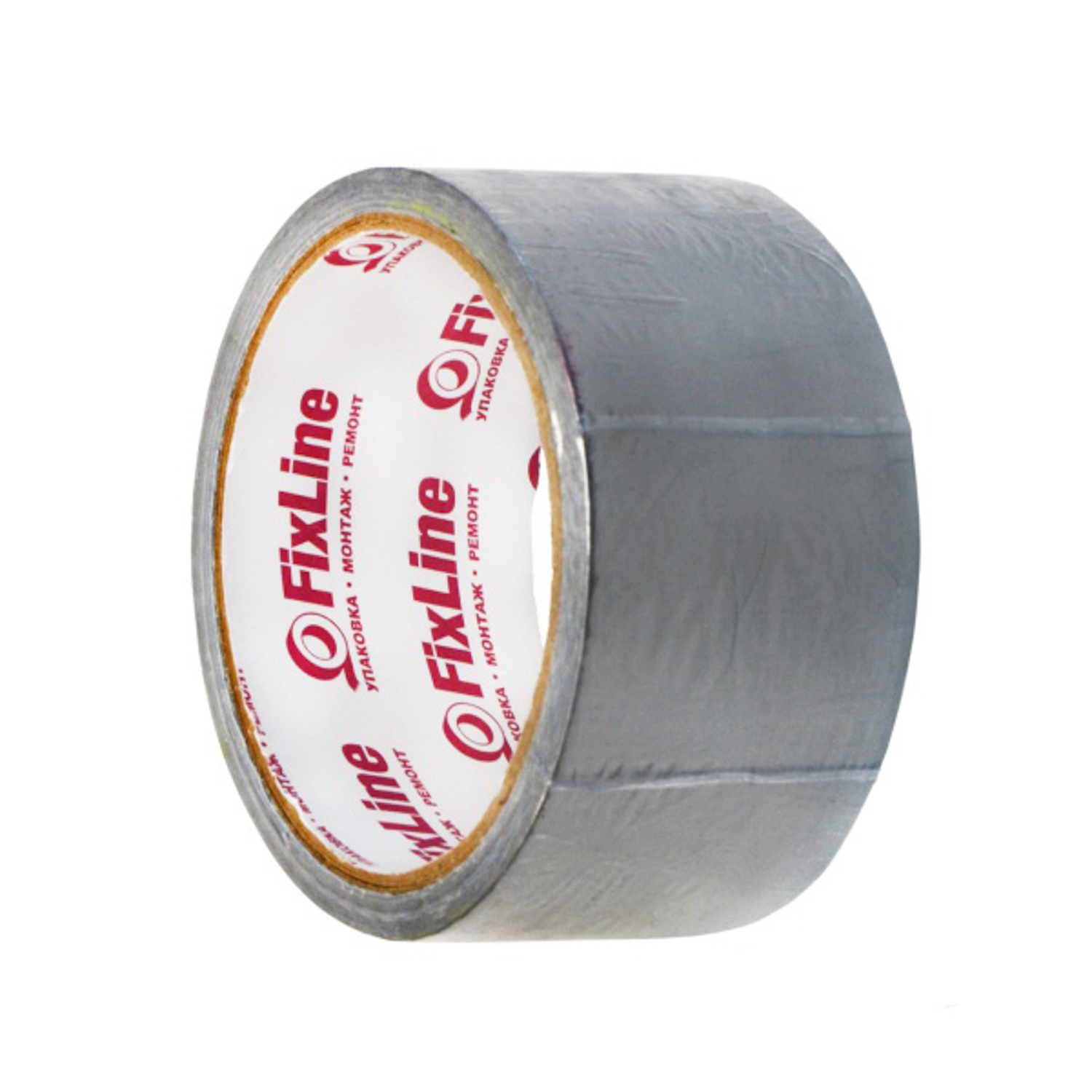 Лента клейкая армированная 48мм х 10м Серый "FixLine" *1/36