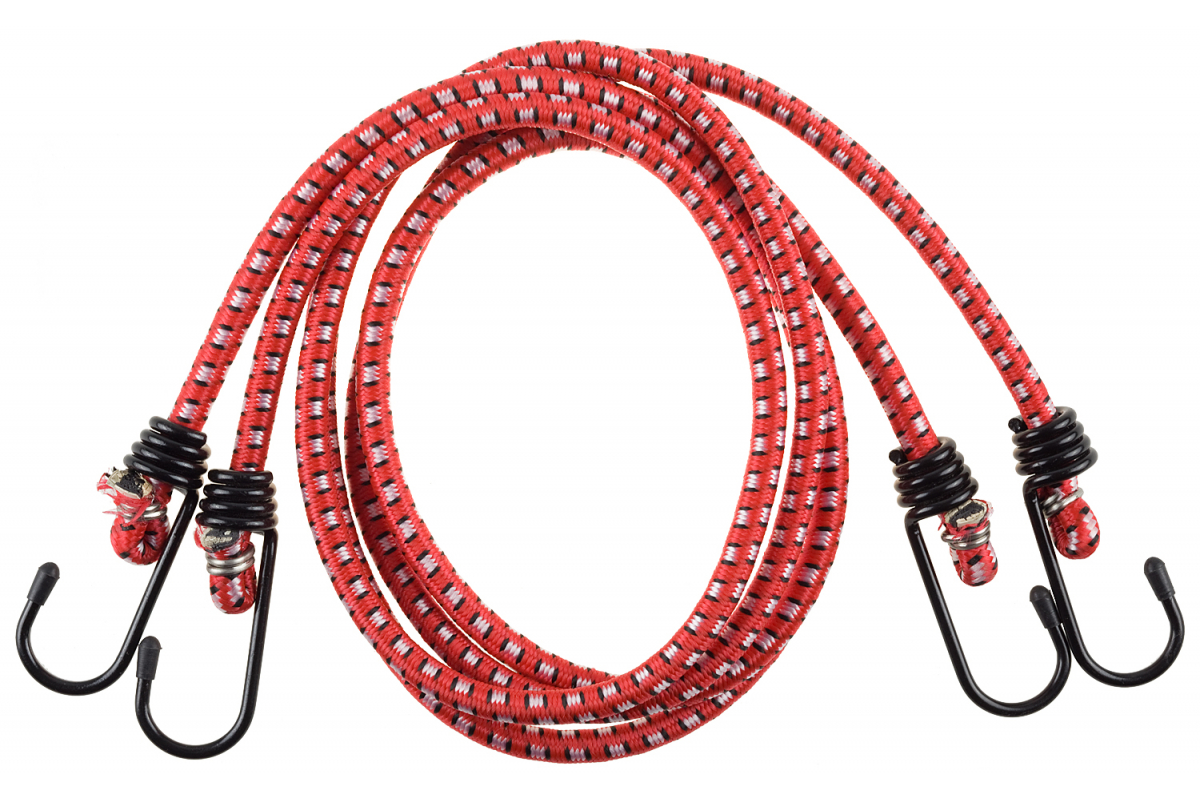 Шнур крепежный резиновый  80 см,d7мм, 2 шт, крюки стальные Мастер (арт.40505-080_z01) Stayer *1/6/48